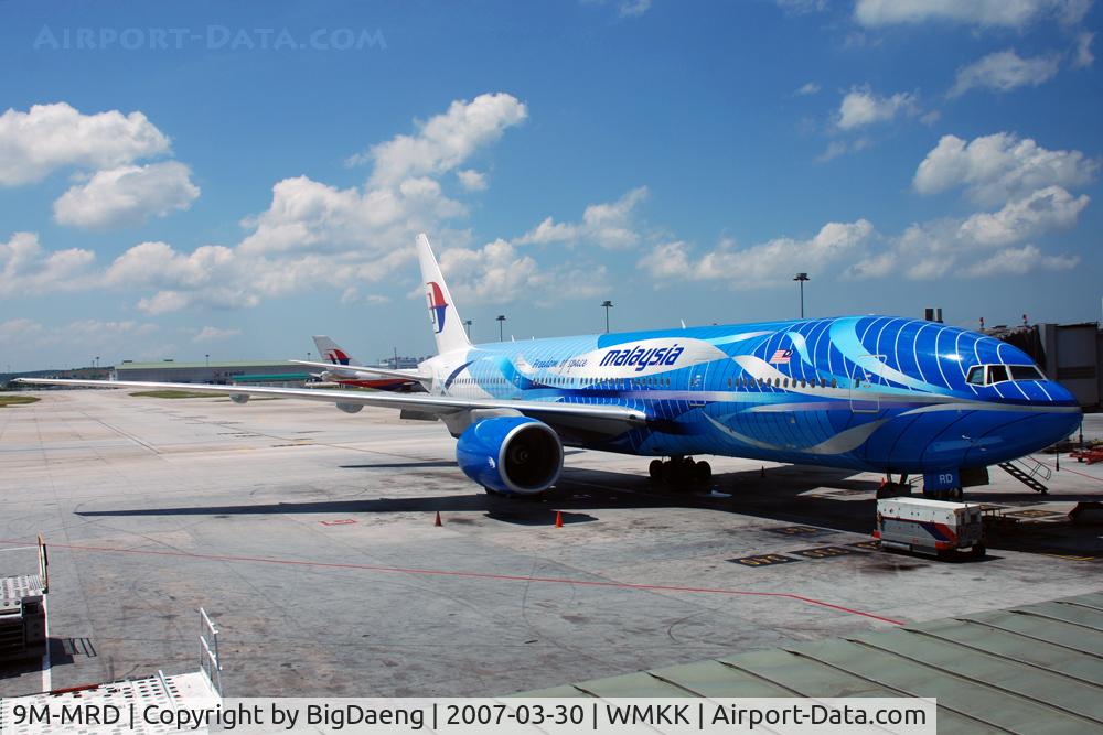 9M-MRD, 1997 Boeing 777-2H6/ER C/N 28411, At the Gate, KLIA, Malaysia.