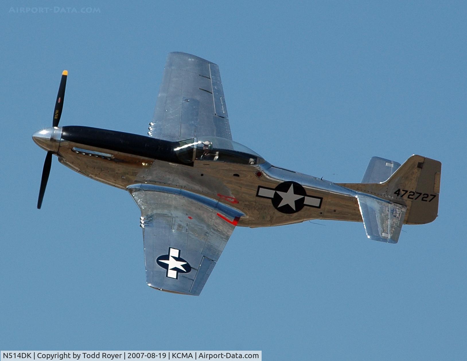 N514DK, 1945 North American P-51D Mustang C/N 45-11558, Camarillo airshow 2007