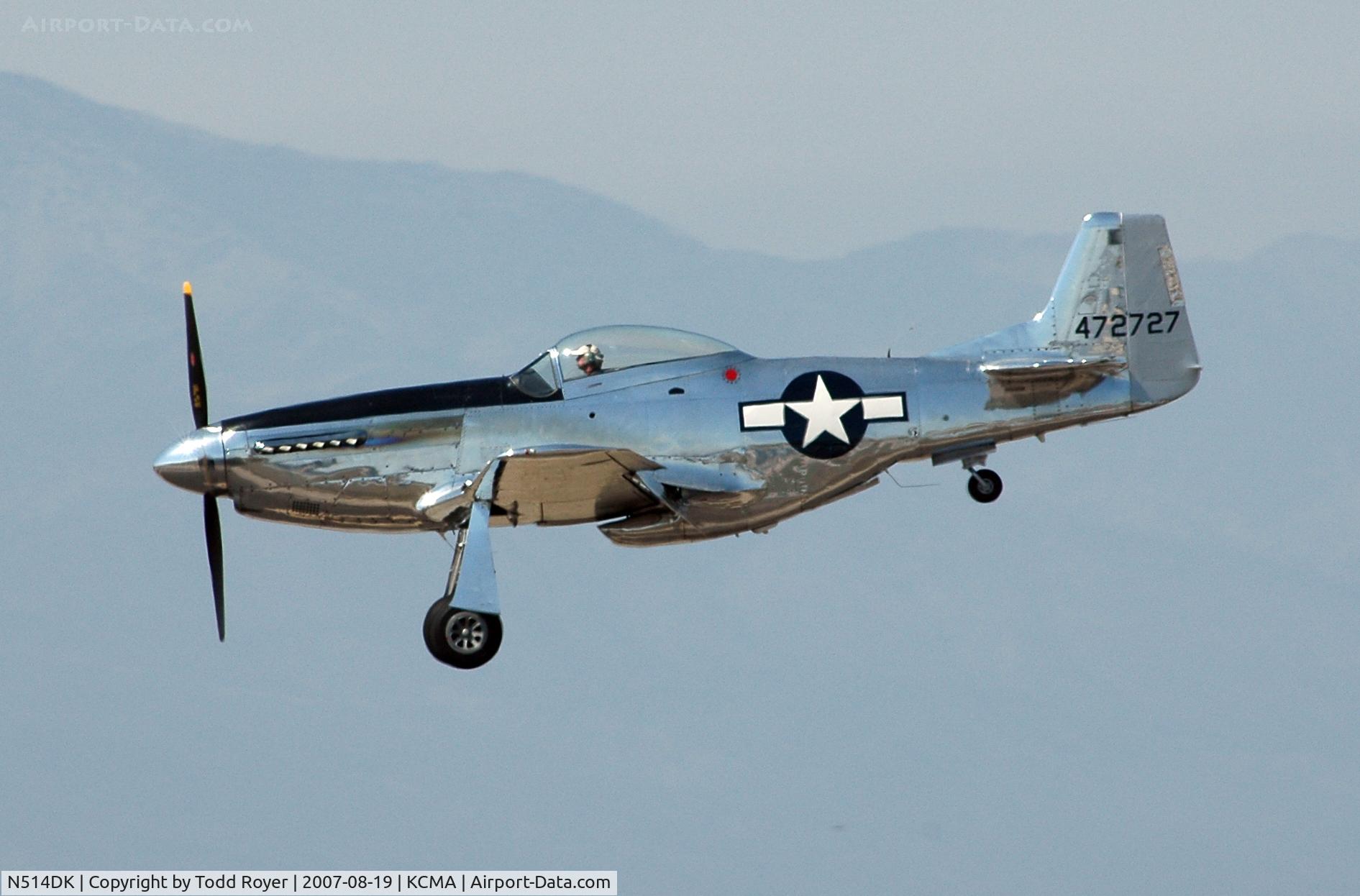 N514DK, 1945 North American P-51D Mustang C/N 45-11558, Camarillo airshow 2007