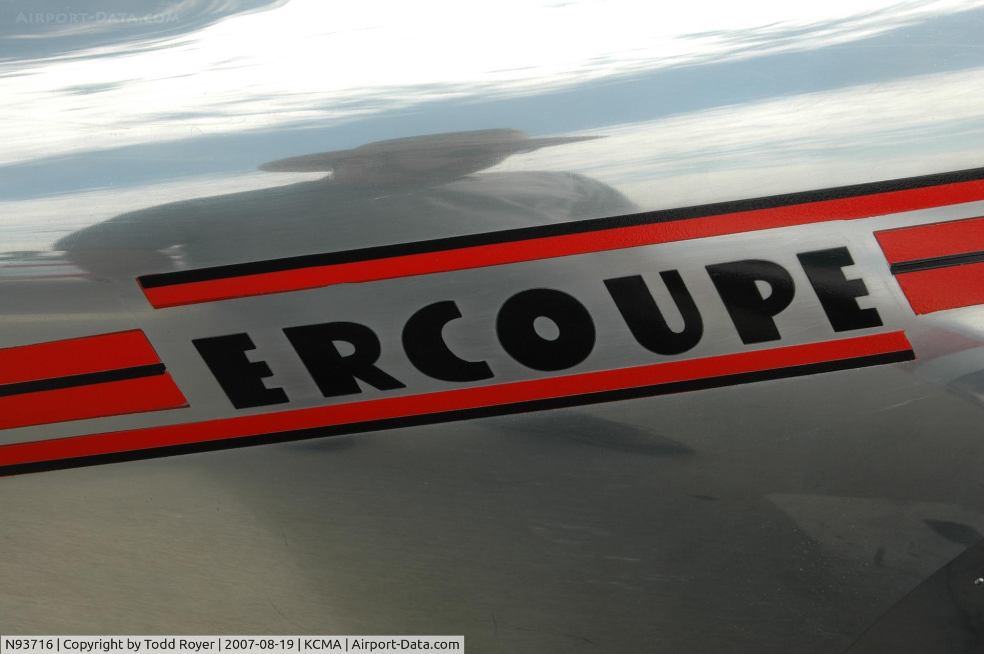 N93716, 1946 Erco 415C Ercoupe C/N 1039, Camarillo airshow 2007