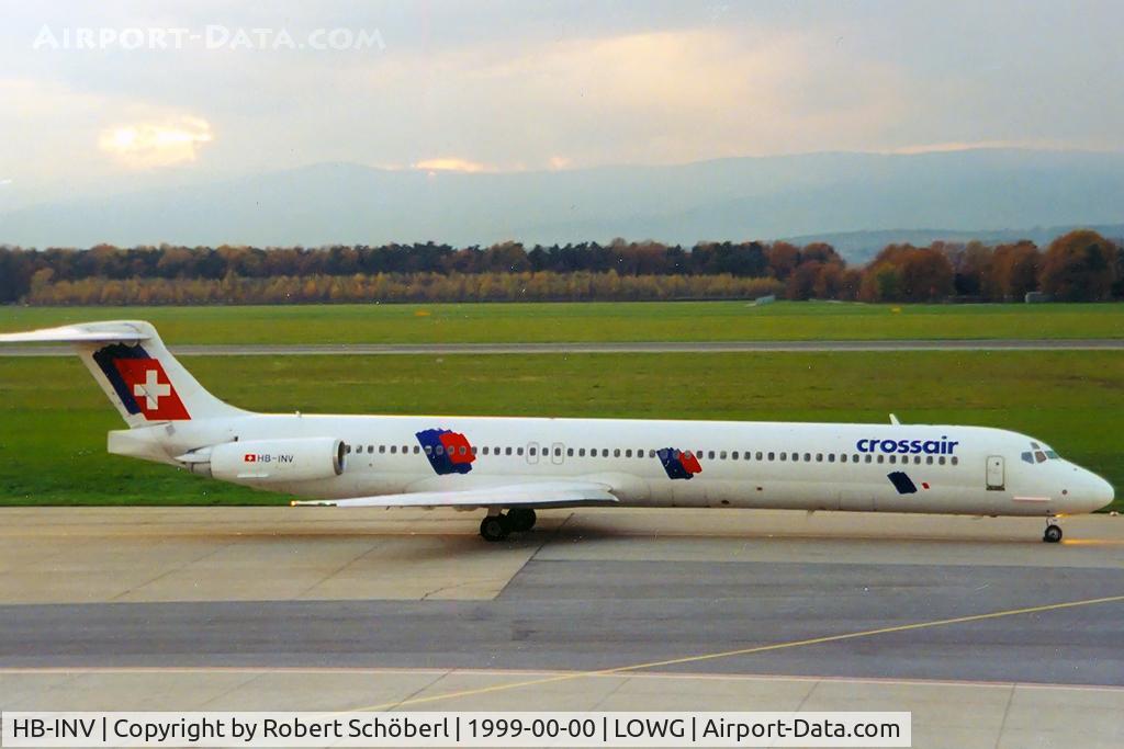 HB-INV, 1987 McDonnell Douglas MD-83 (DC-9-83) C/N 49359, Flight to GRZ/LOWG