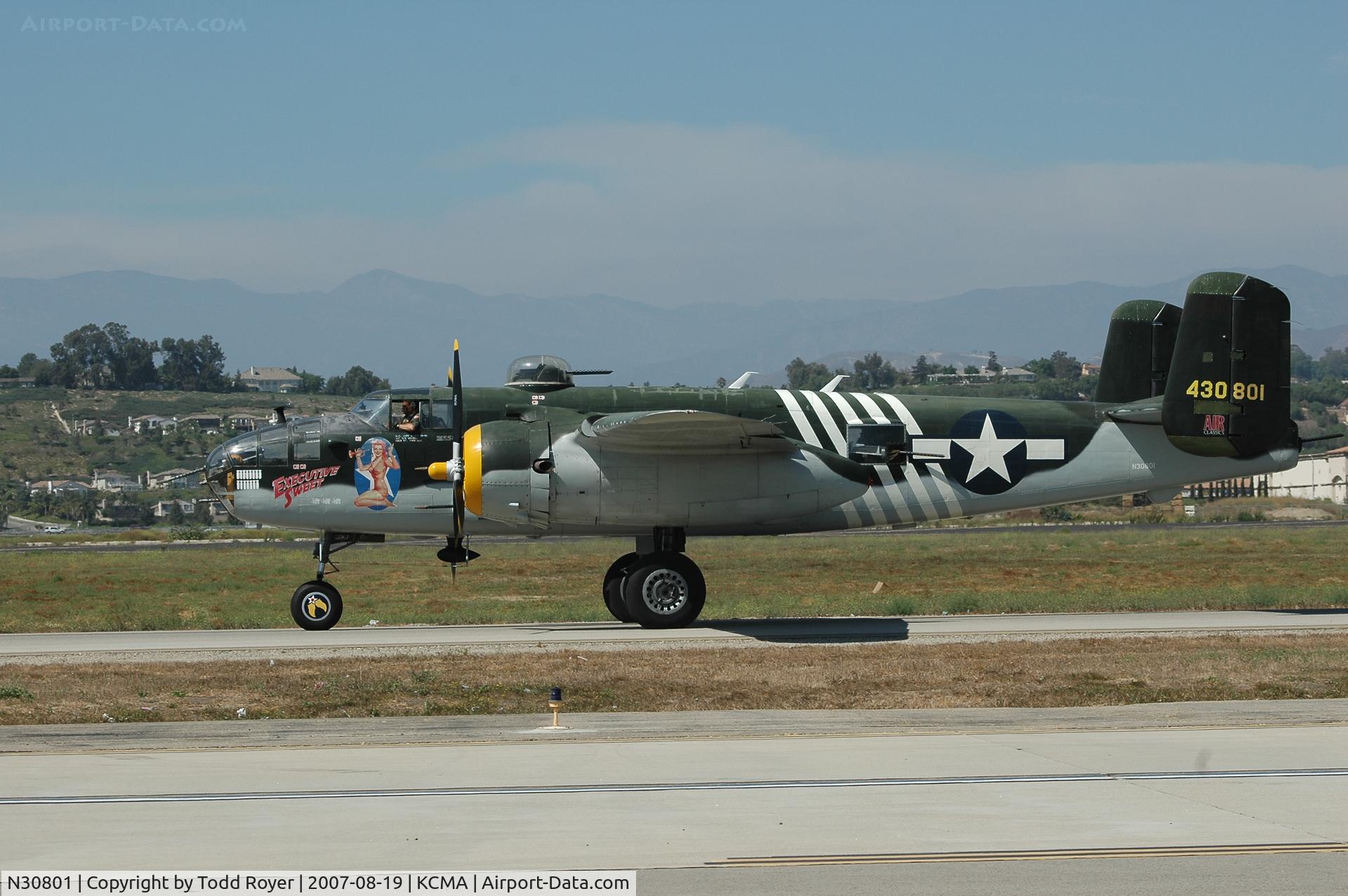 N30801, 1944 North American TB-25N Mitchell C/N 108-34076, Camarillo airshow 2007