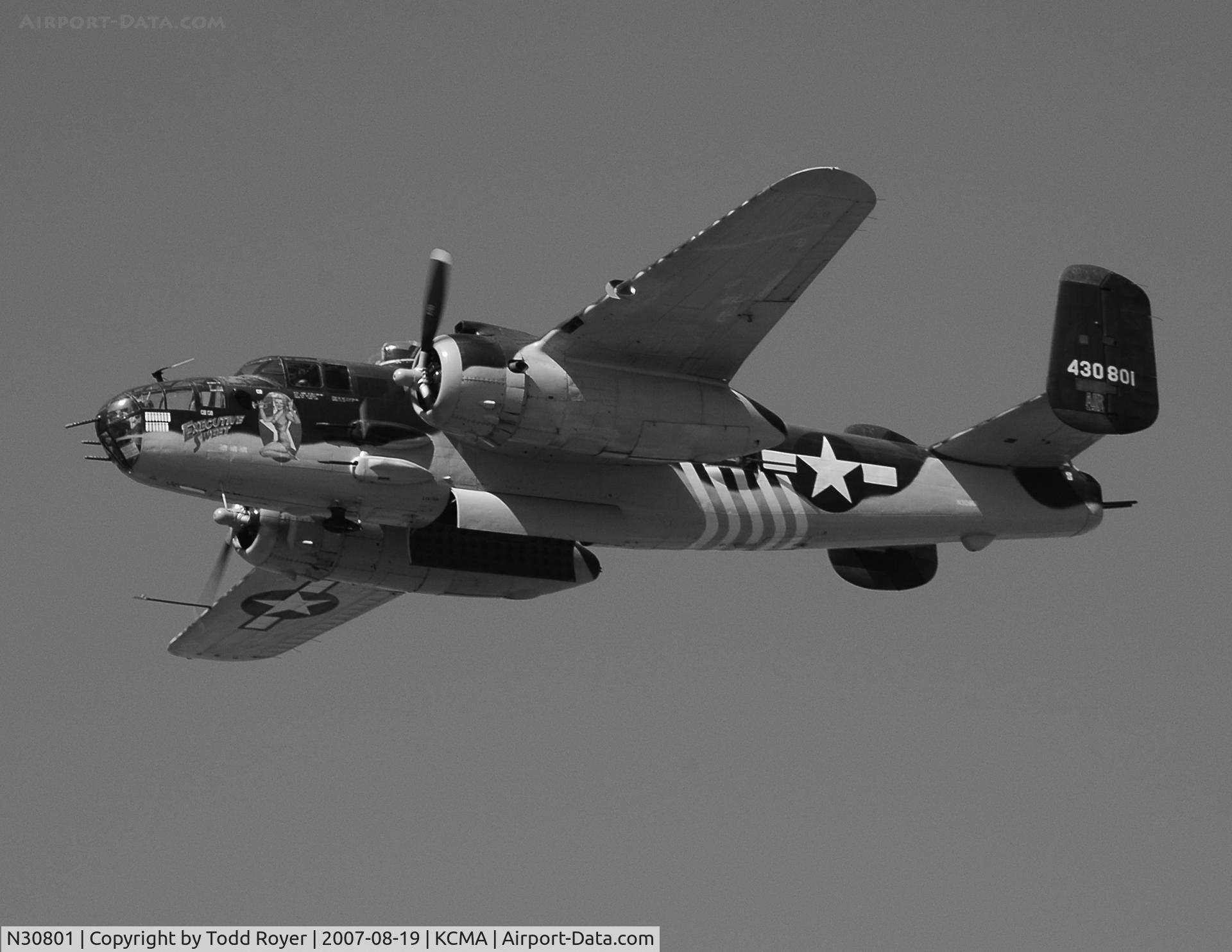 N30801, 1944 North American TB-25N Mitchell C/N 108-34076, Camarillo airshow 2007