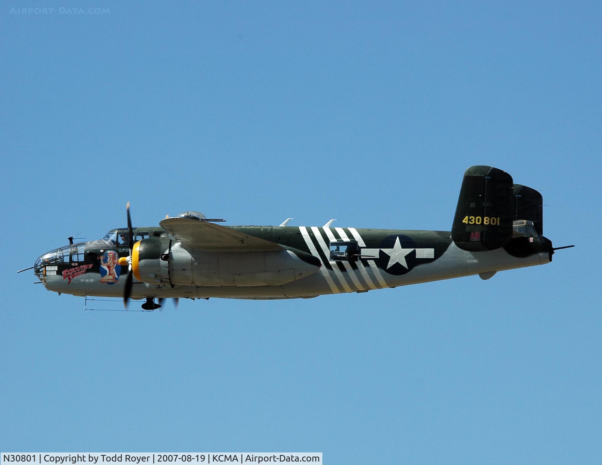 N30801, 1944 North American TB-25N Mitchell C/N 108-34076, Camarillo airshow 2007