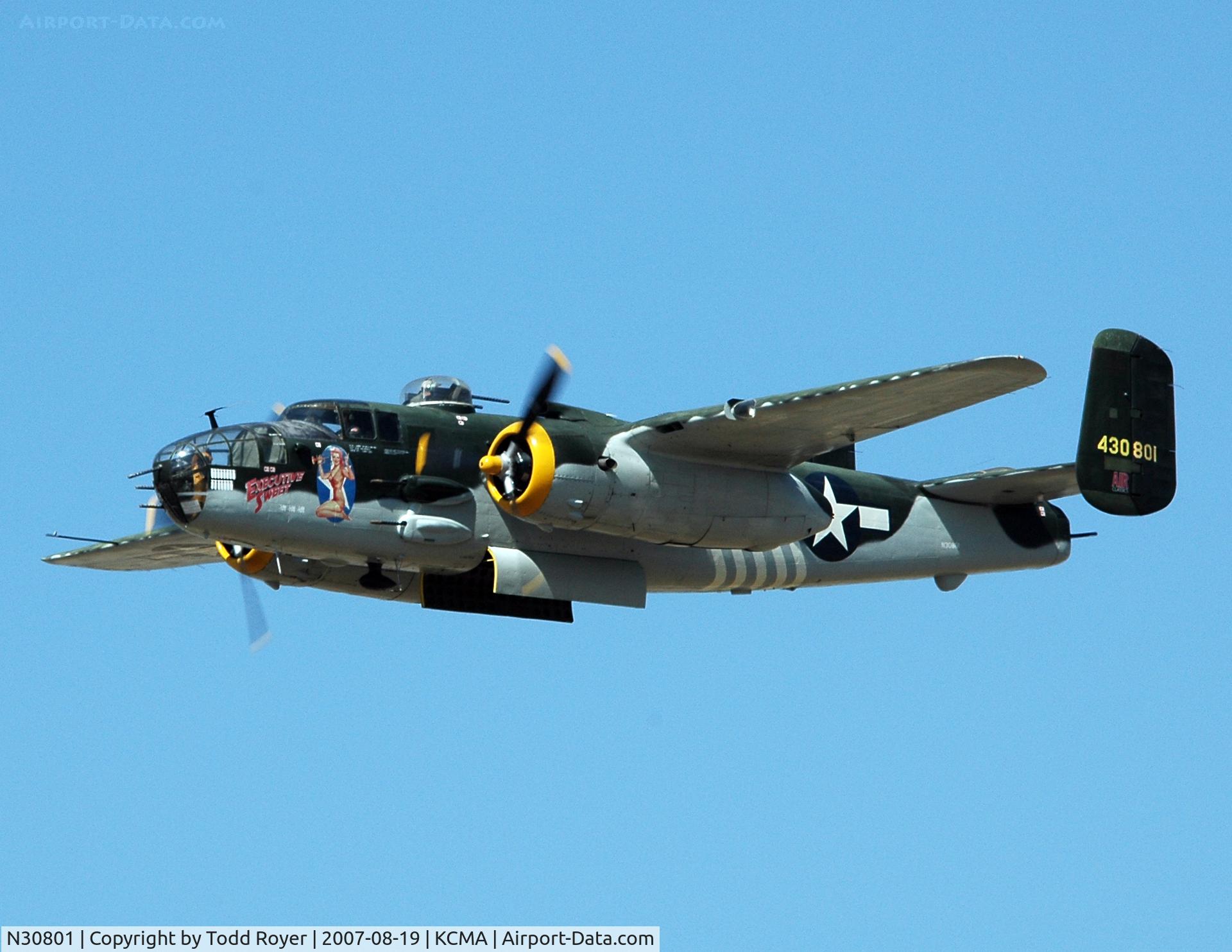N30801, 1944 North American TB-25N Mitchell C/N 108-34076, Camarillo airshow 2007