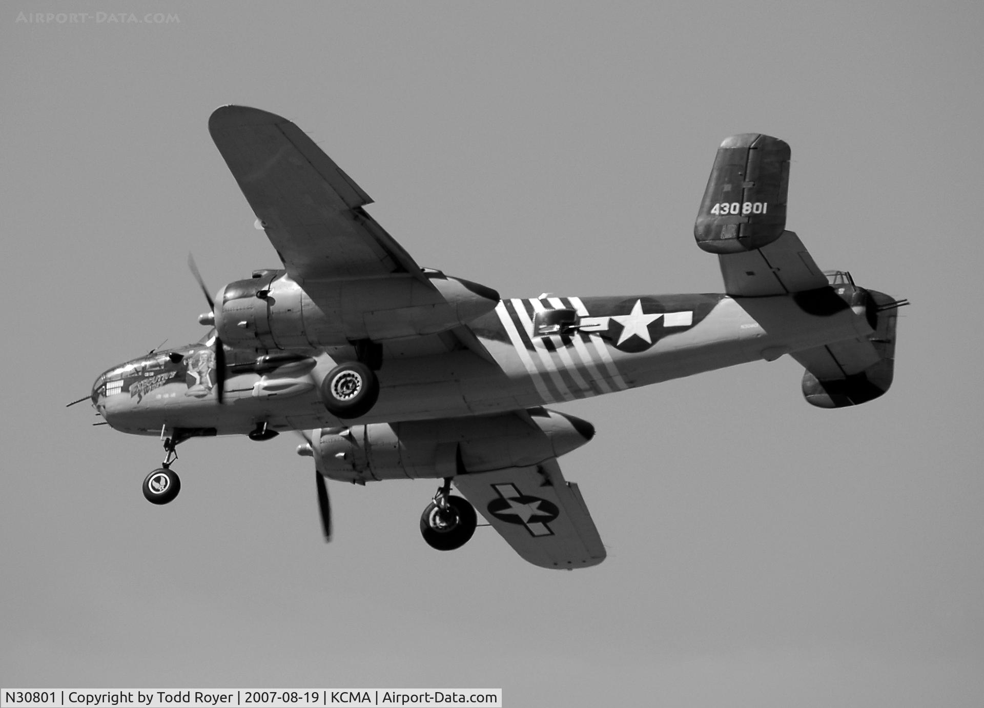 N30801, 1944 North American TB-25N Mitchell C/N 108-34076, Camarillo airshow 2007