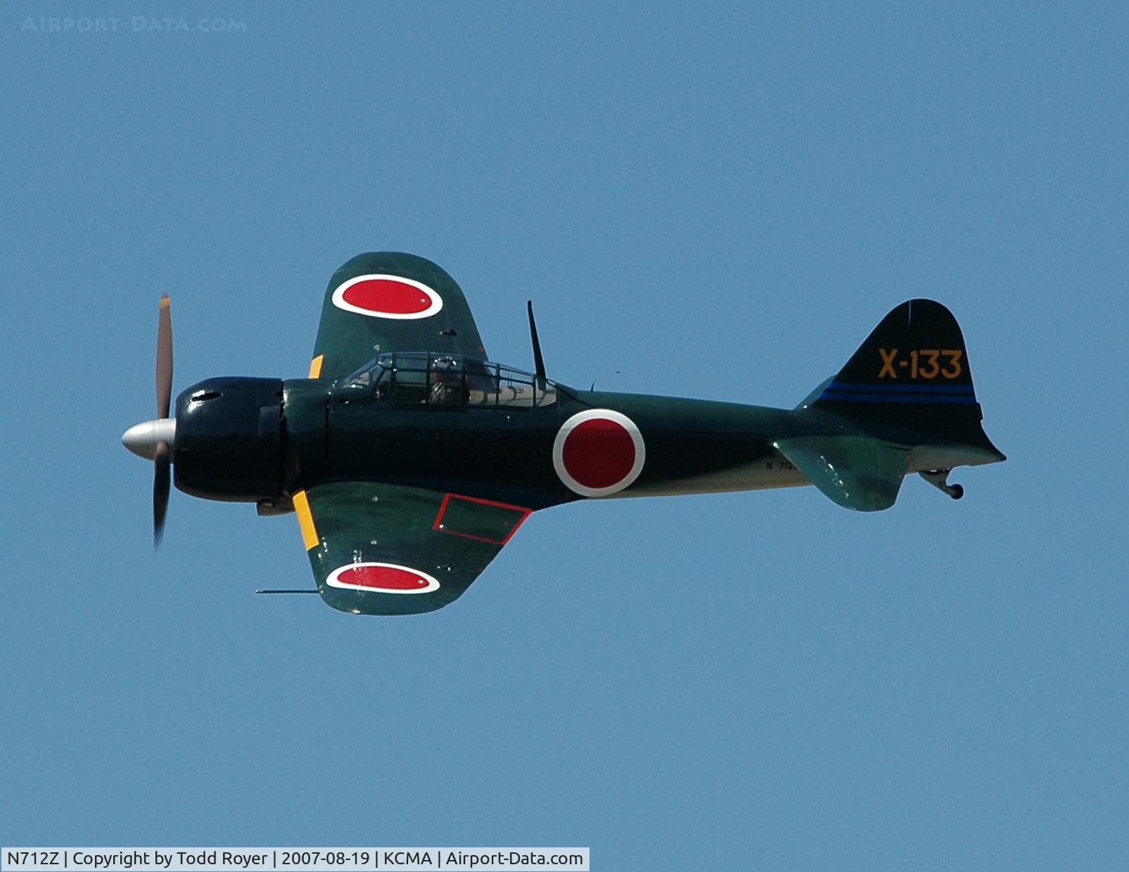N712Z, 1942 Mitsubishi A6M3 Reisen (Zero) C/N 3869, Camarillo airshow 2007