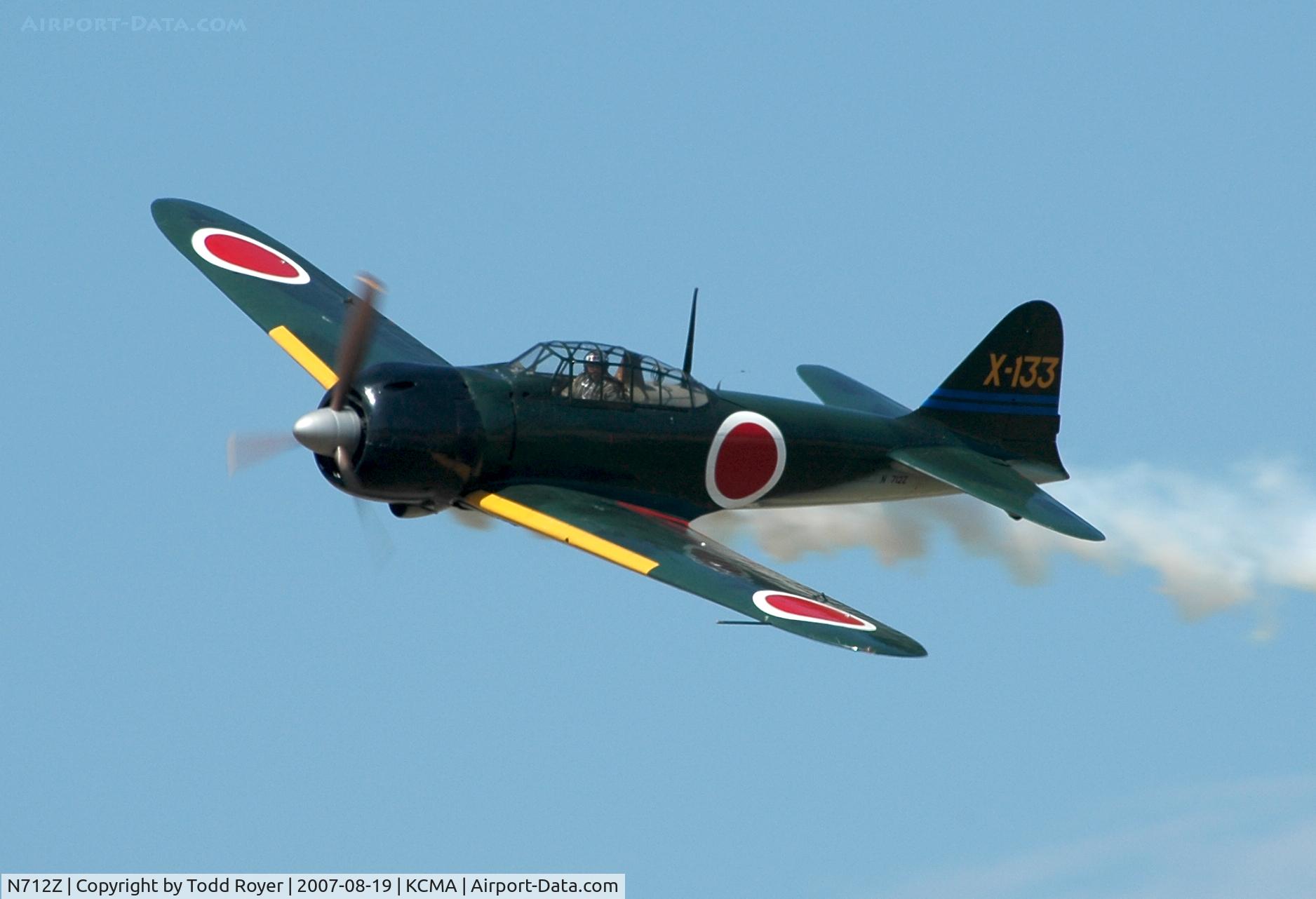 N712Z, 1942 Mitsubishi A6M3 Reisen (Zero) C/N 3869, Camarillo airshow 2007