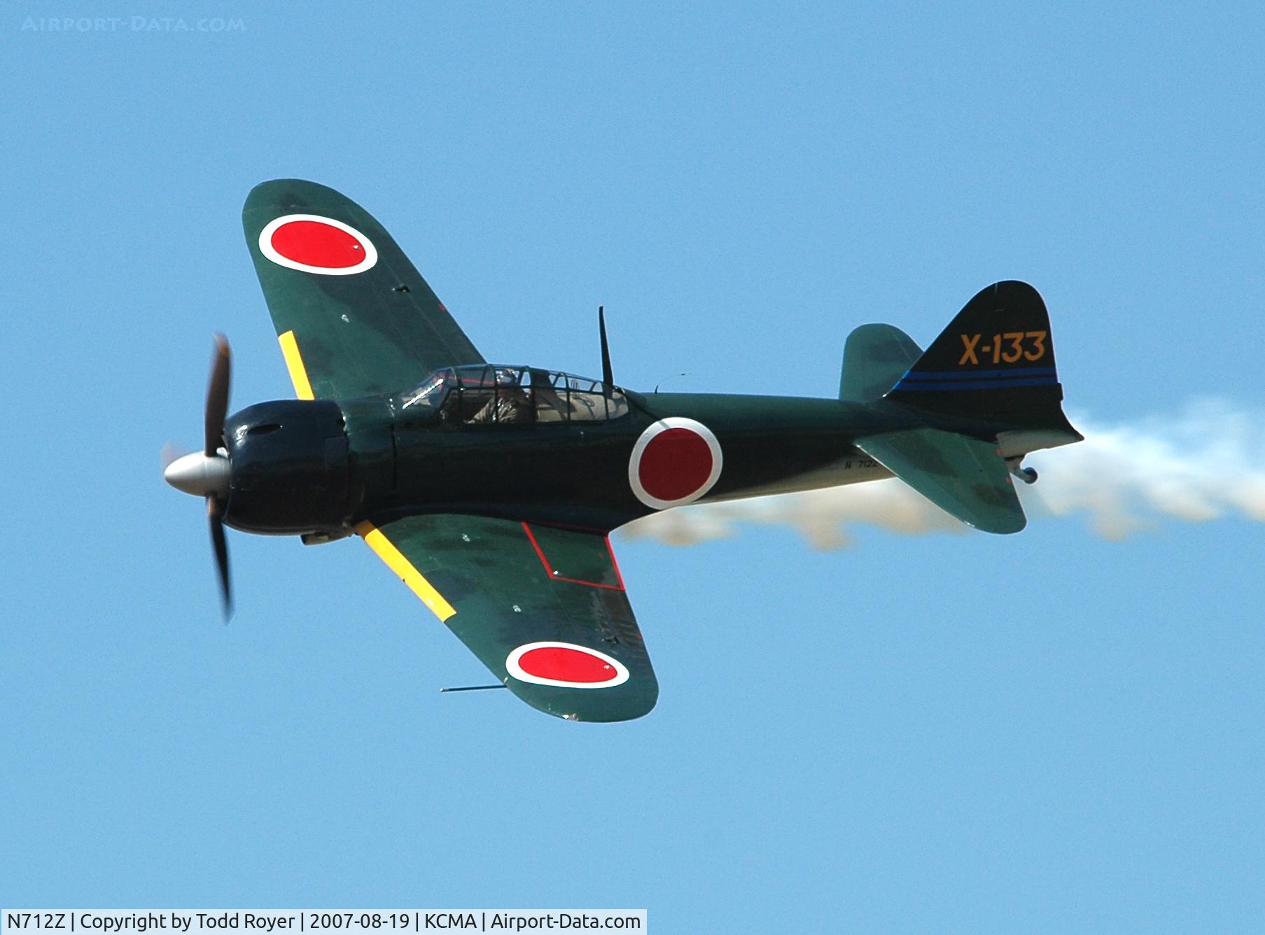 N712Z, 1942 Mitsubishi A6M3 Reisen (Zero) C/N 3869, Camarillo airshow 2007