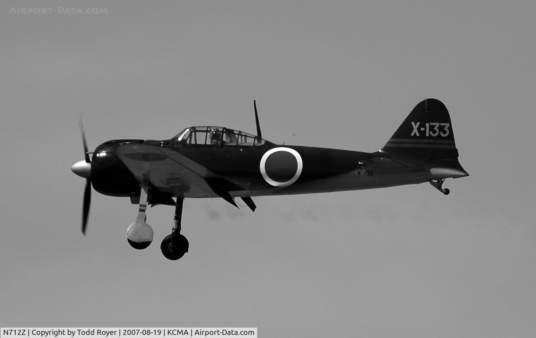 N712Z, 1942 Mitsubishi A6M3 Reisen (Zero) C/N 3869, Camarillo airshow 2007