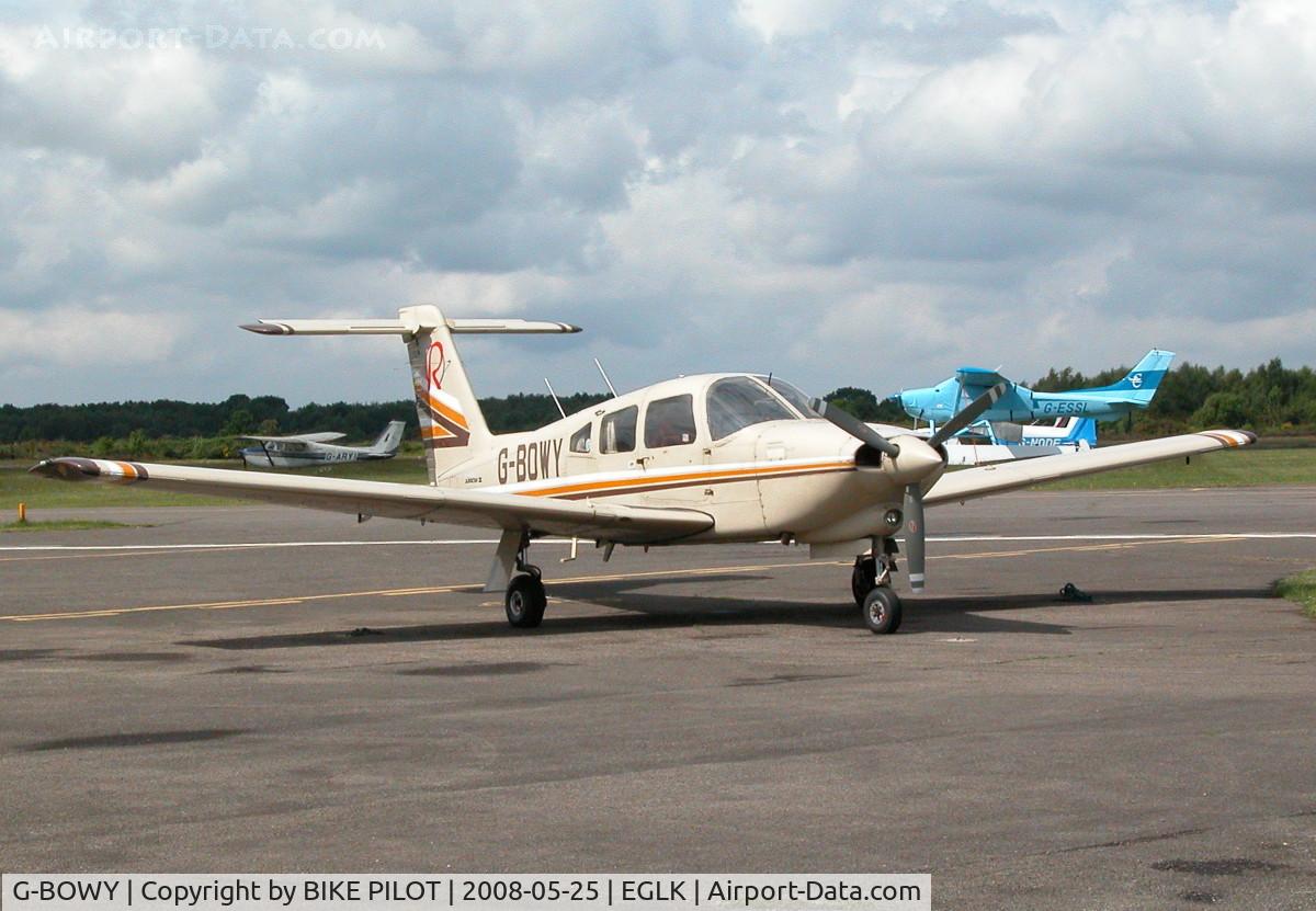 G-BOWY, 1981 Piper PA-28RT-201T Turbo Arrow IV Arrow IV C/N 28R-8131114, TURBO ARROW