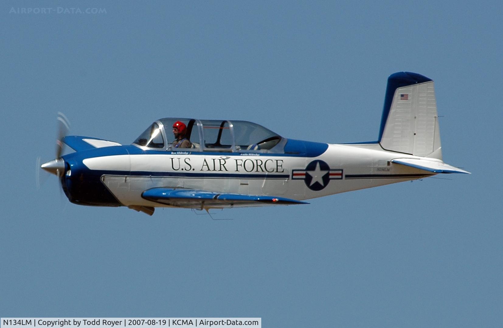 N134LM, 1955 Beech T-34A Mentor C/N G-292, Camarillo airshow 2007