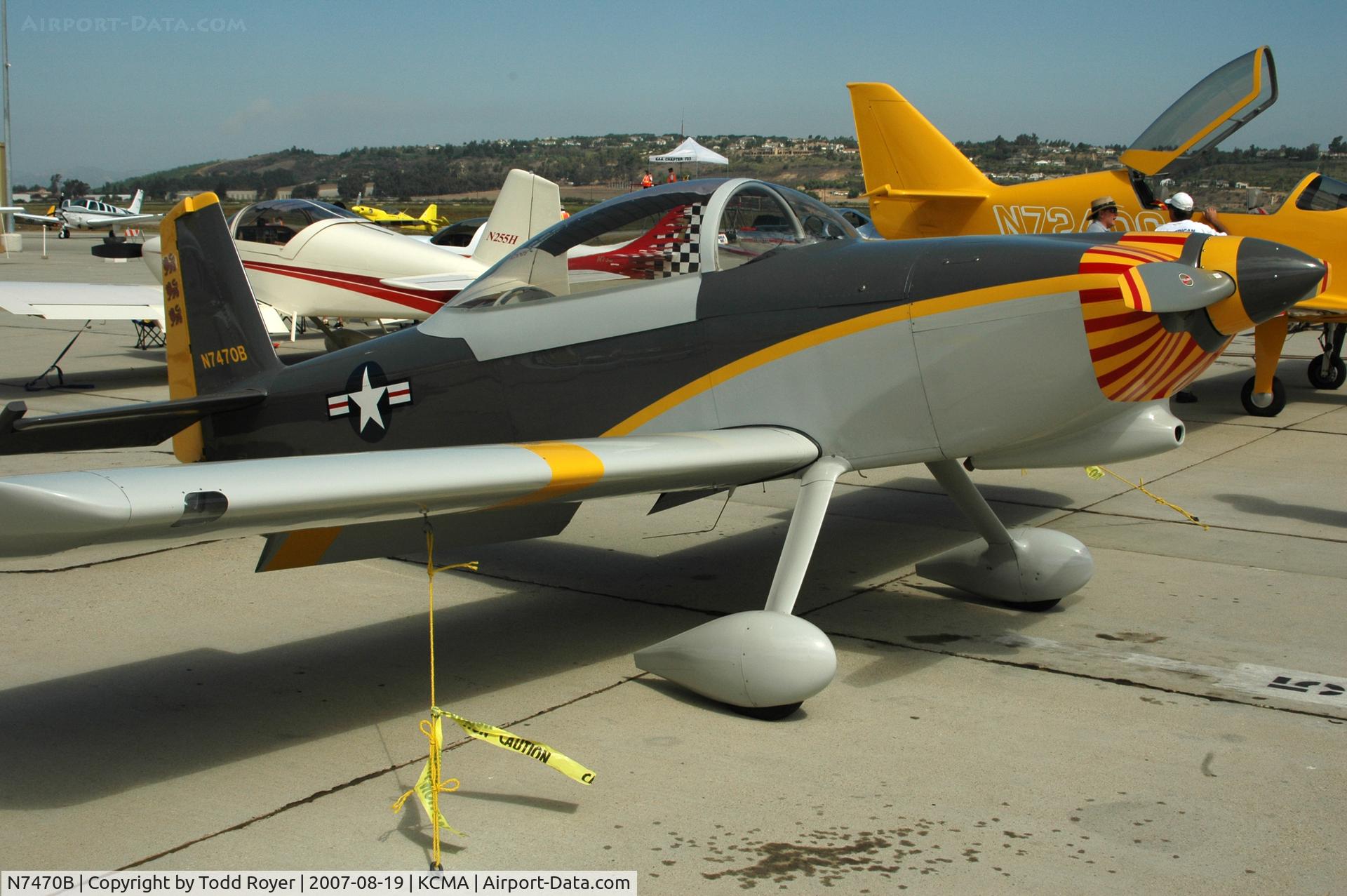 N7470B, Vans RV-8 C/N 81008, Camarillo airshow 2007