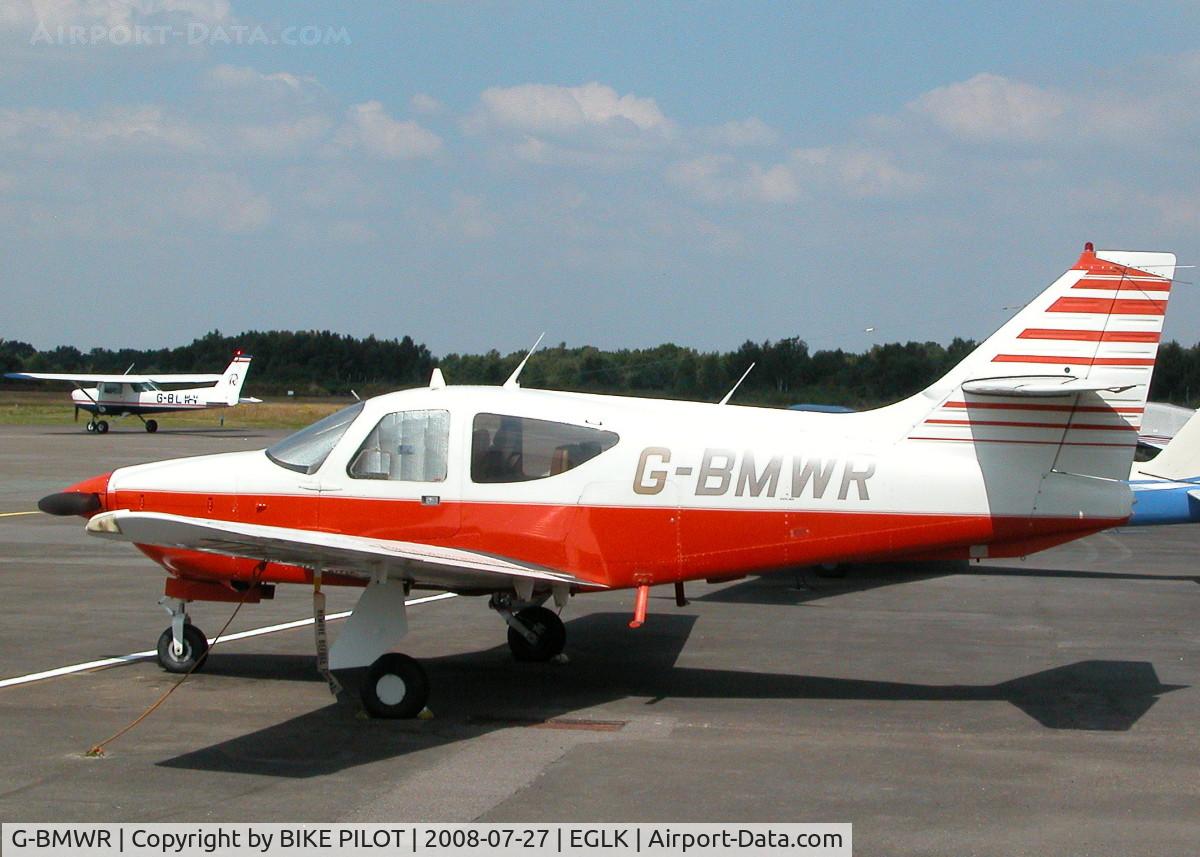 G-BMWR, 1975 Rockwell International 112 Commander C/N 365, RESIDENT COMMANDER 112 PARKED NEAR THE TERMINAL