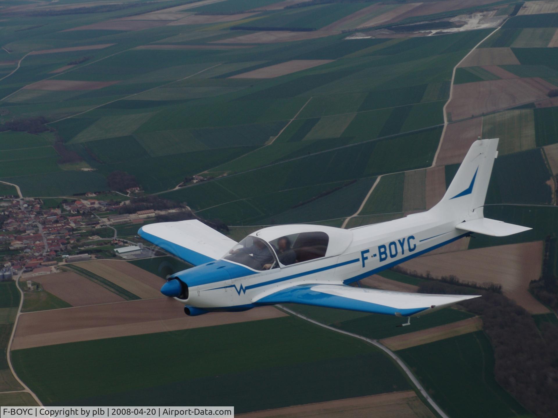 F-BOYC, 1967 Wassmer WA-40A Super IV C/N 147, flight near Epernay