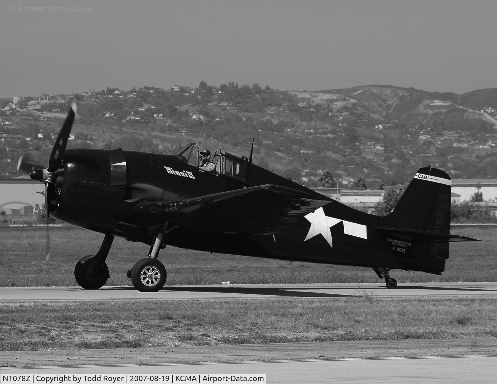N1078Z, 1963 Grumman F6F-5 Hellcat C/N 27354801-66, Camarillo airshow 2007