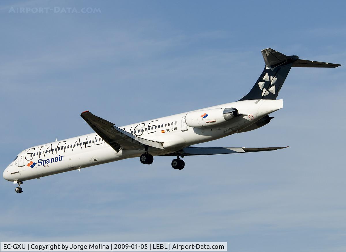 EC-GXU, 1988 McDonnell Douglas MD-83 C/N 49622, 