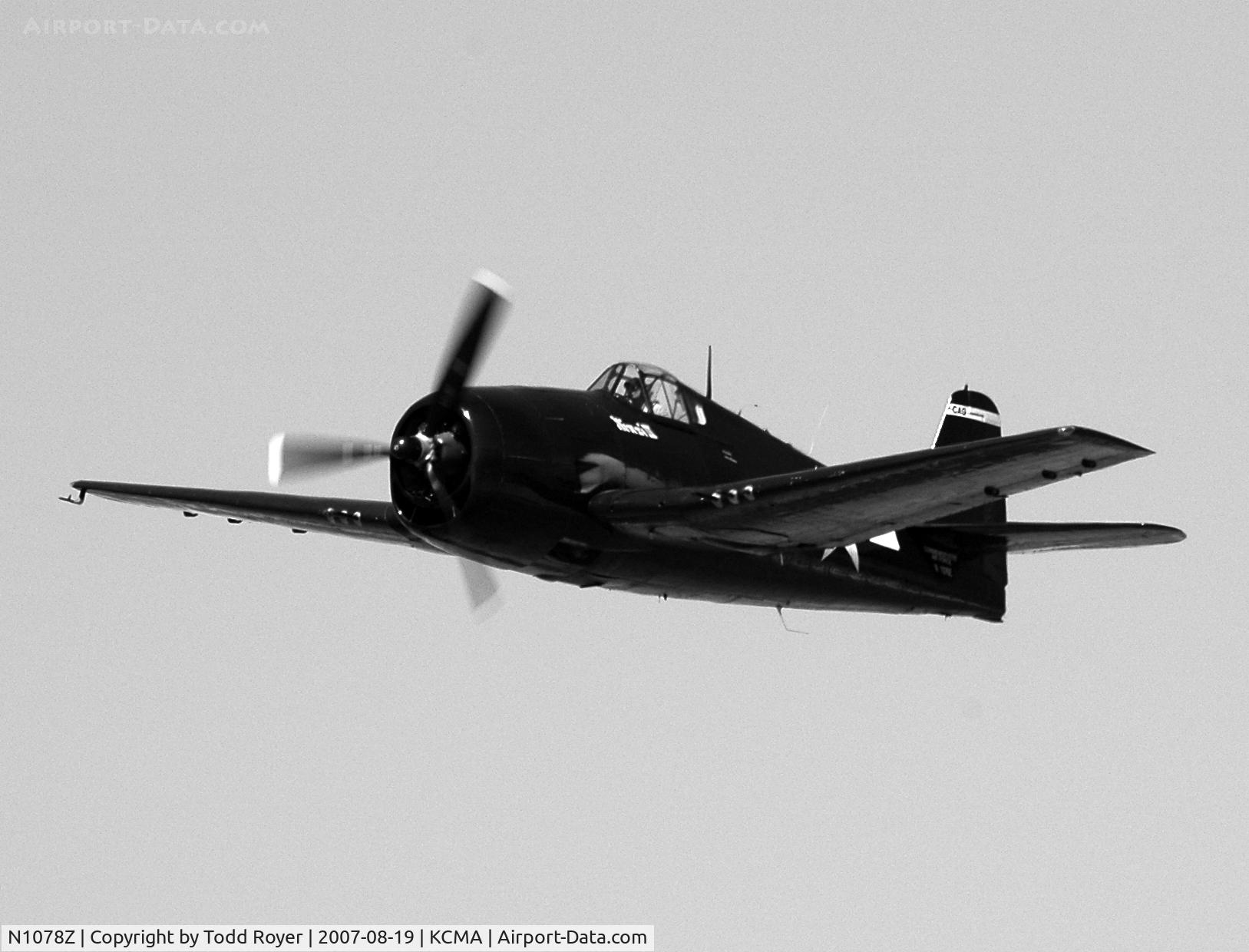 N1078Z, 1963 Grumman F6F-5 Hellcat C/N 27354801-66, Camarillo airshow 2007