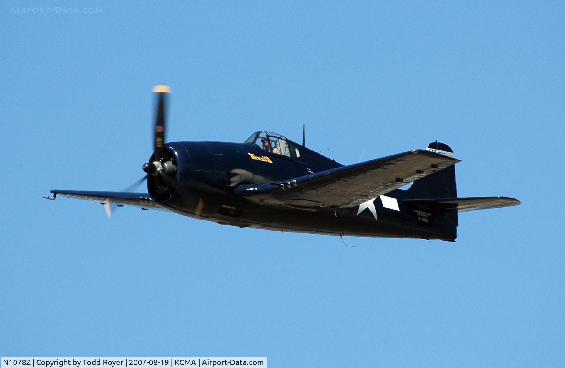 N1078Z, 1963 Grumman F6F-5 Hellcat C/N 27354801-66, Camarillo airshow 2007