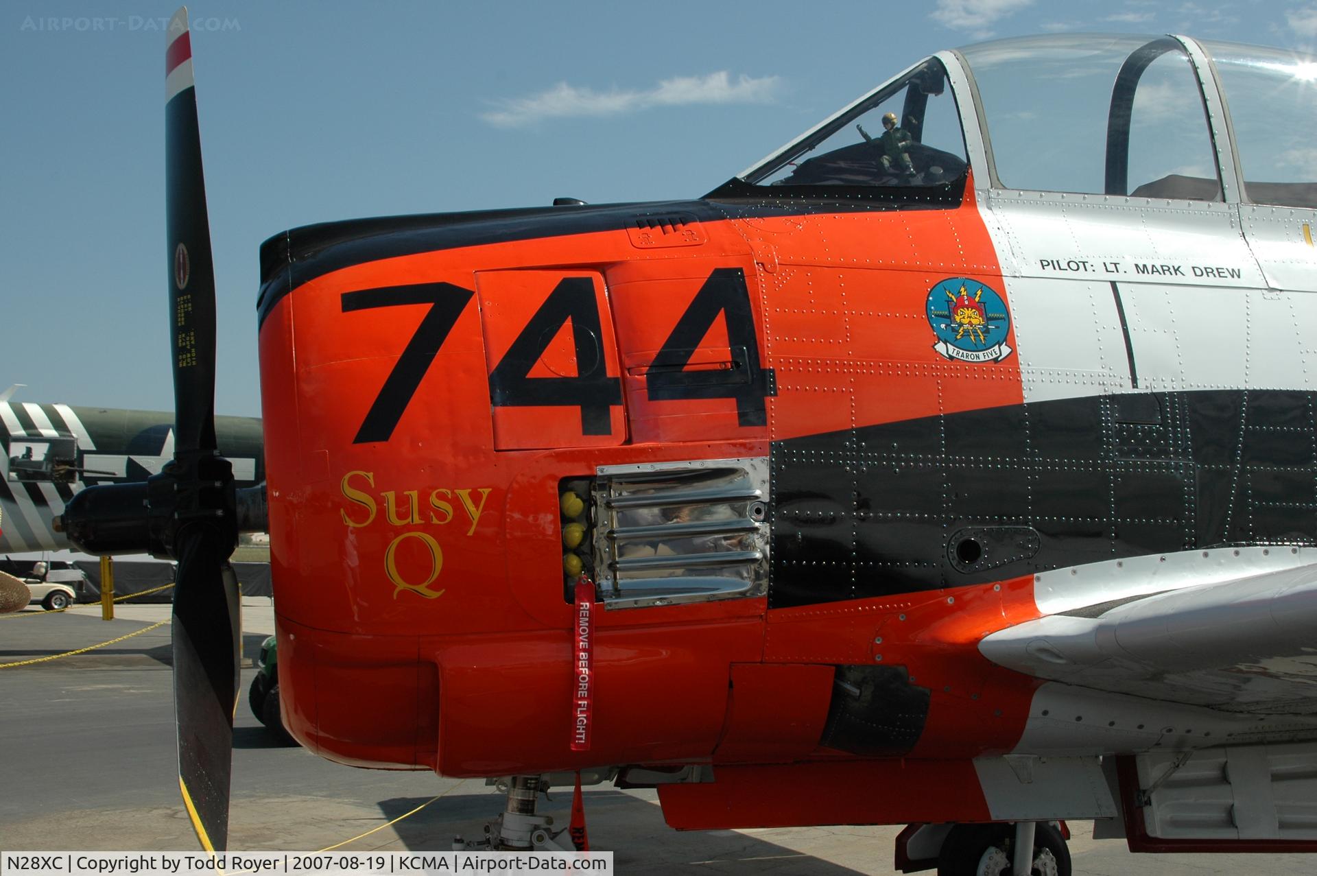 N28XC, 1954 North American T-28C Trojan C/N 226-91 (140514), Camarillo airshow 2007
