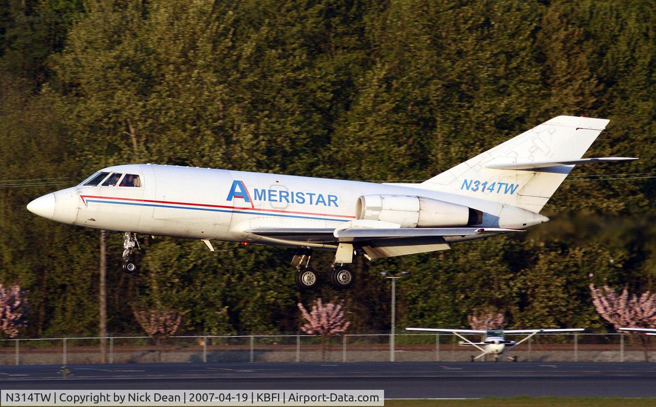 N314TW, 1974 Dassault Falcon (Mystere) 20E C/N 314, KBFI