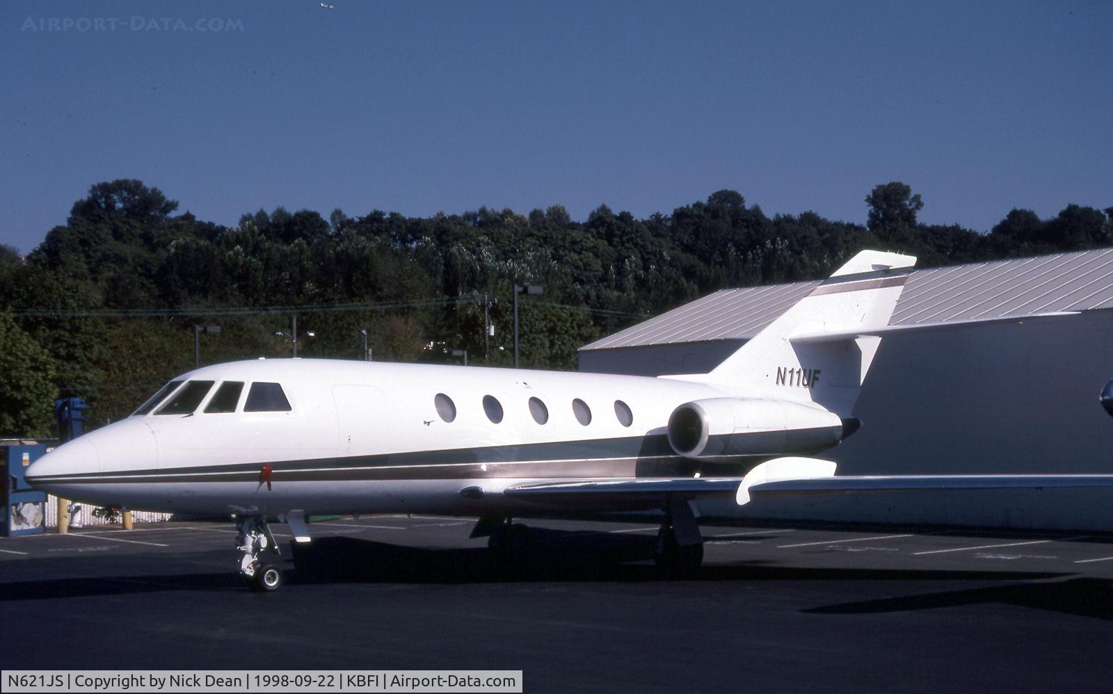 N621JS, 1976 Dassault Falcon (Mystere) 20C C/N 356, Seen here as N11UF and currently registered N621JS as posted
