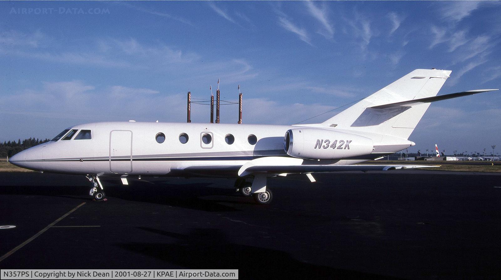 N357PS, 1976 Dassault Falcon (Mystere) 20F C/N 357, Seen here as N342K this airframe is currently registered N357PS as posted
