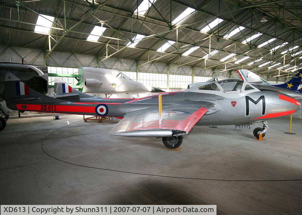 XD613, 1955 De Havilland DH-115 Vampire T.11 C/N 15438, S/n 15438