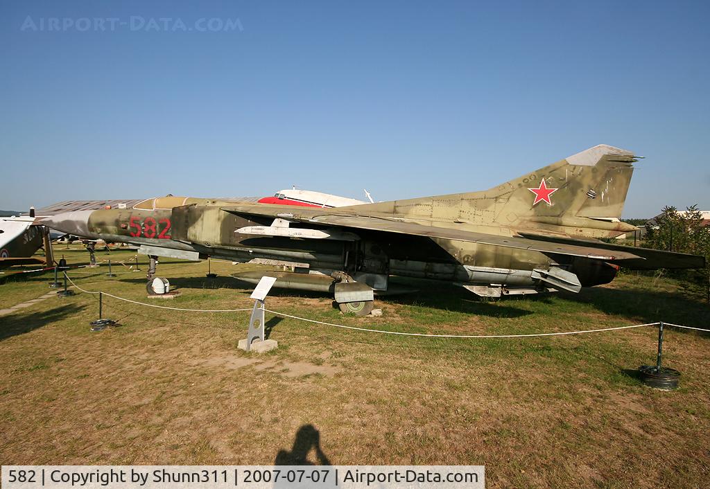 582, 1973 Mikoyan-Gurevich MiG-23MF C/N 039021, S/n 39021 - Preserved West German Air Force MiG-23... Also first MiG-23 who has been preserved in Europe.