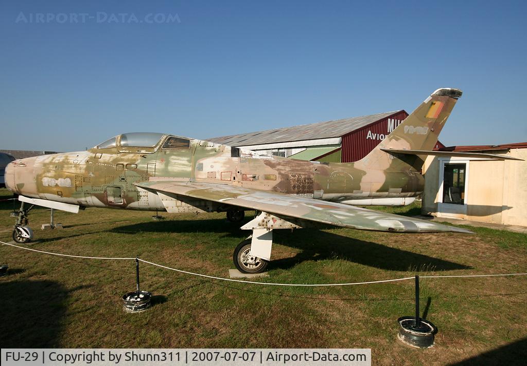 FU-29, Republic F-84F Thunderstreak C/N Not found (52-7175/FU-29), S/n 52-7175 - Preserved Belgian Air Force Thunderstreak