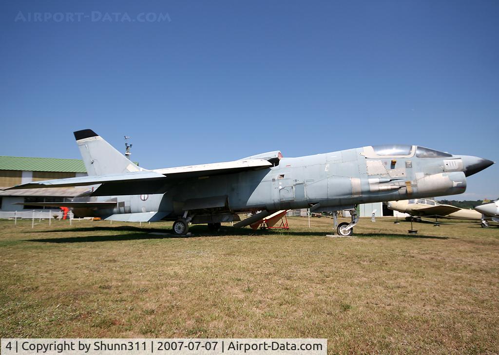 4, Vought F-8E(FN) Crusader C/N 1216, S/n 4 - Preserved French Navy 