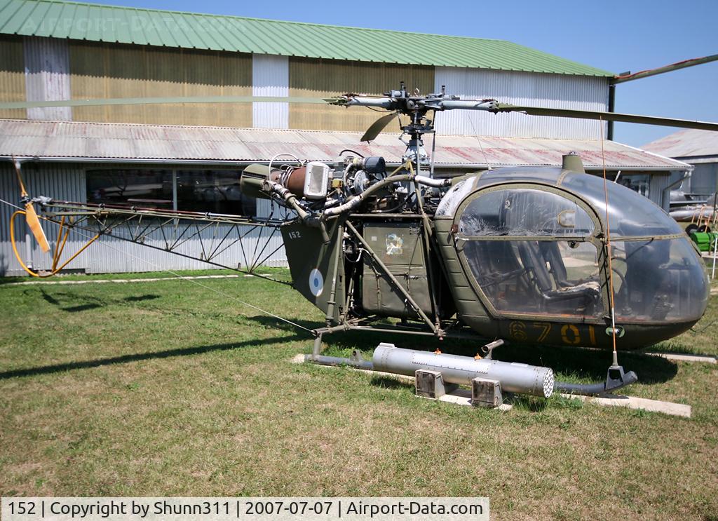152, Sud SE-3130 Alouette II C/N 1258, S/n 152 - Preserved French Alouette II