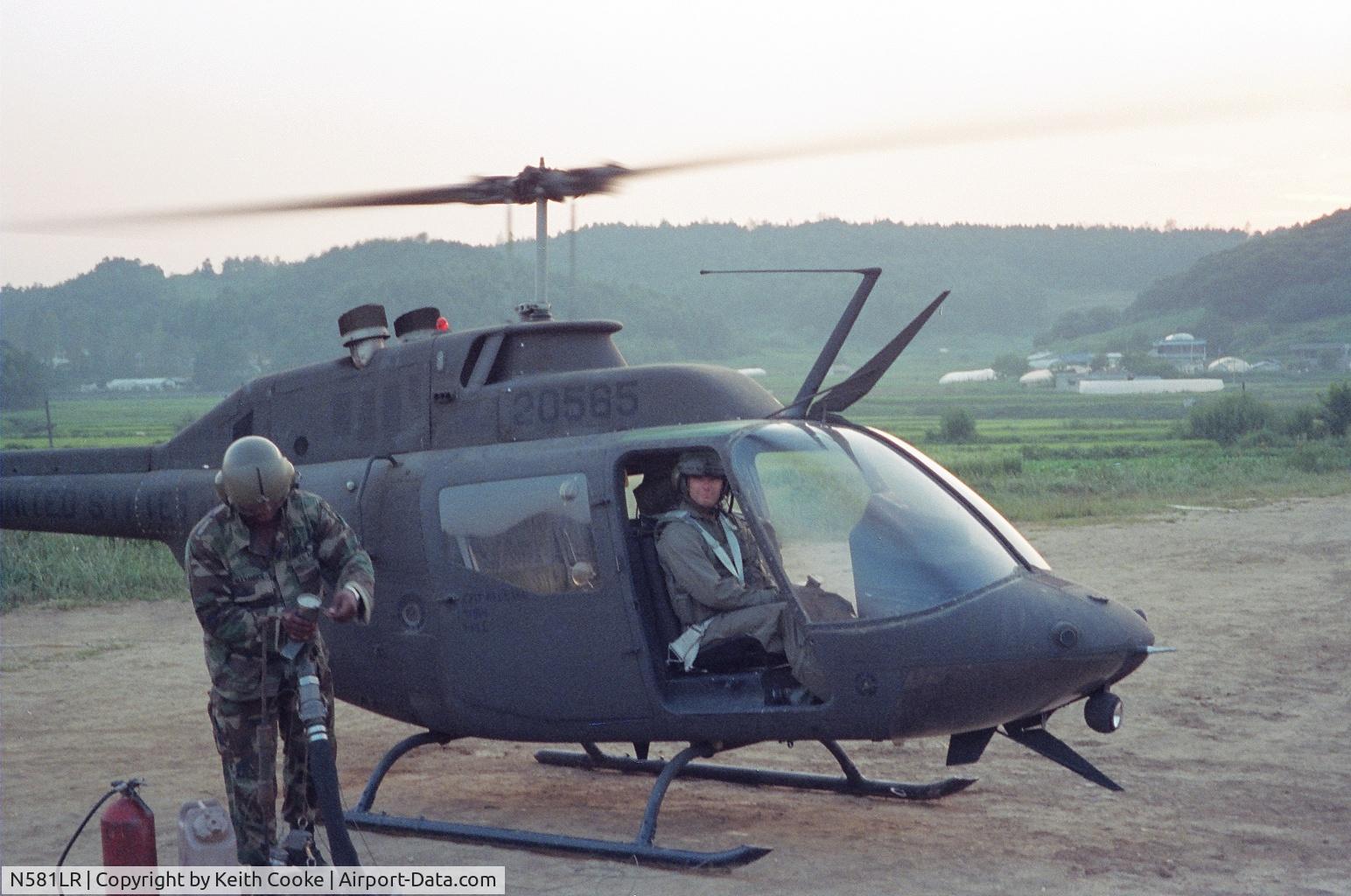 N581LR, Bell OH58A C/N 71-20565, Camp LaGuardia, Korea 1992