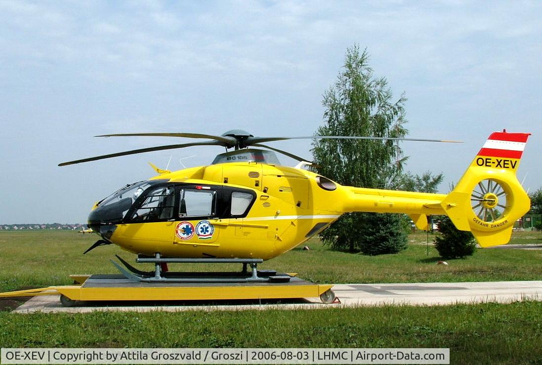 OE-XEV, 2004 Eurocopter EC-135T-2 C/N 0359, Miskolc Airport Hungary - LHMC / OMSZ-base '2006. Next tail number-HA-ECE. Meet with an accident 2008-07-31 Kiskunlachaza, Hungary