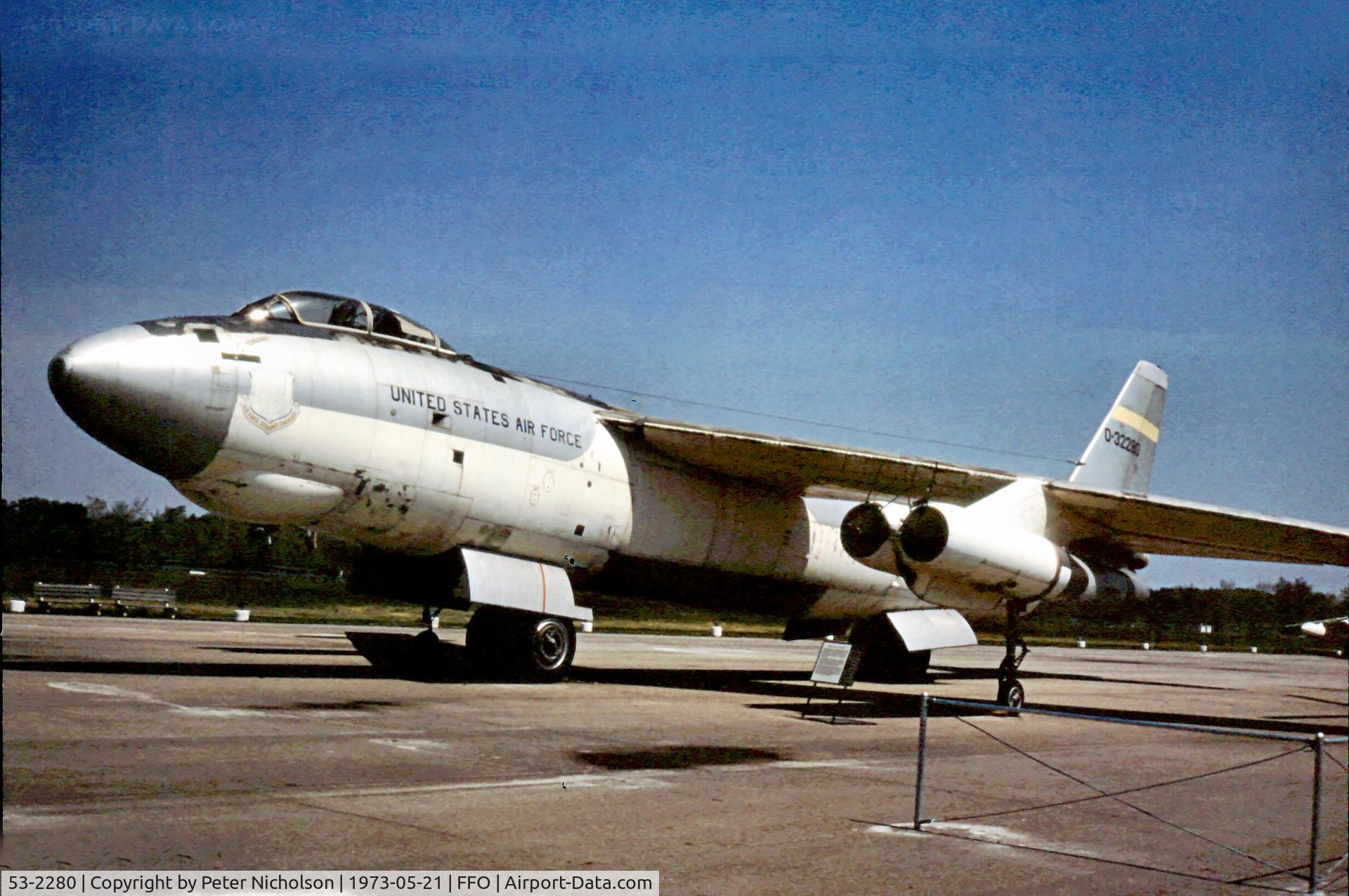 53-2280, 1953 Boeing B-47E-110-BW Stratojet C/N 4501093, This Stratojet was seen at the USF Museum in 1973 prior to refurbishment.