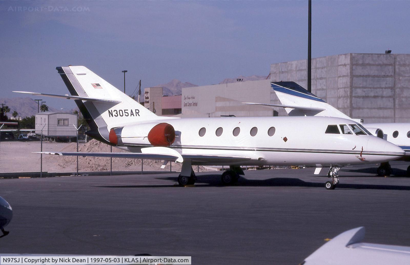 N97SJ, 1978 Dassault Falcon (Mystere) 20 C/N 378, Seen here as N305AR this airframe is currently registered N97SJ as posted