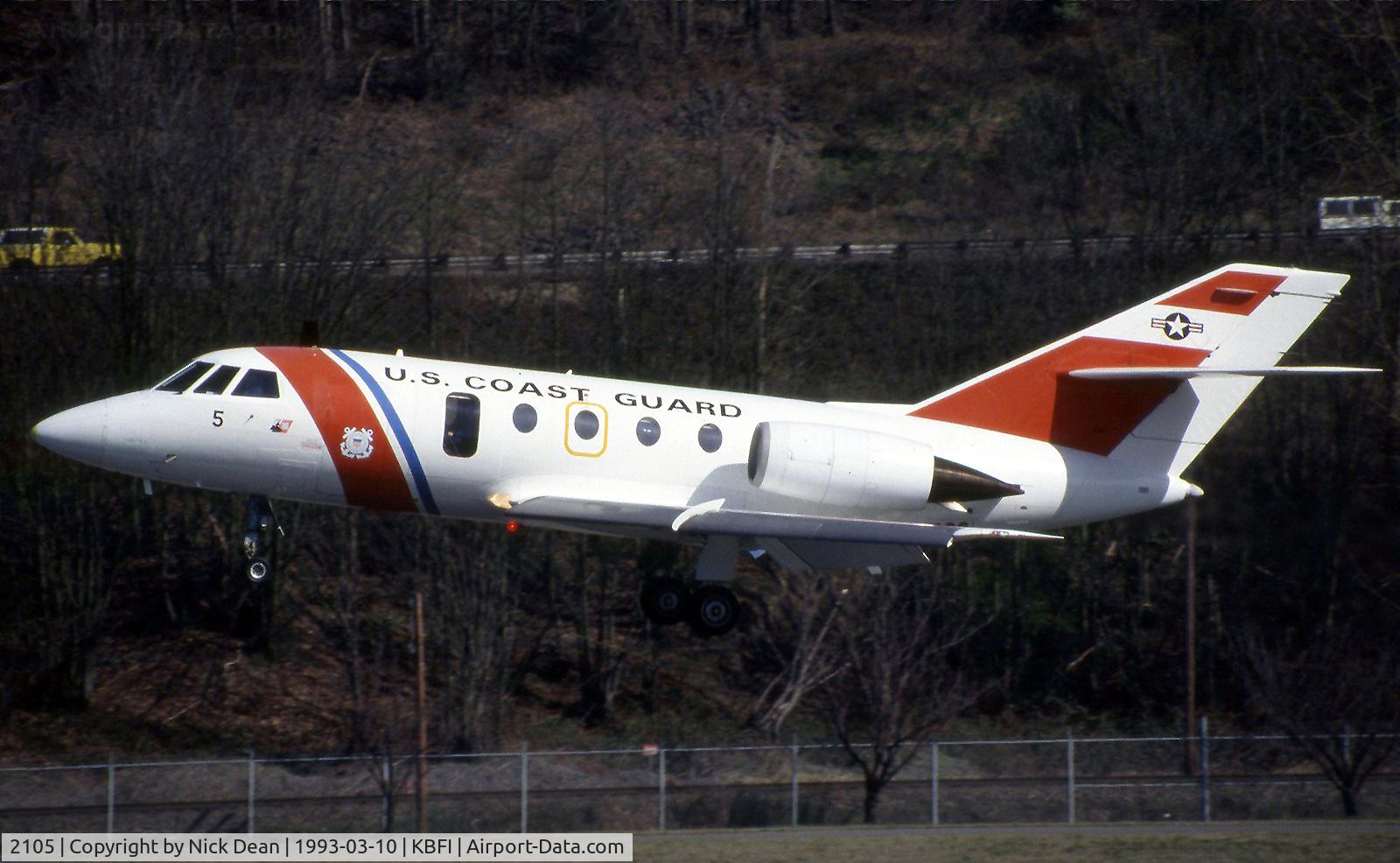 2105, Dassault HU-25D Guardian C/N 398, KBFI