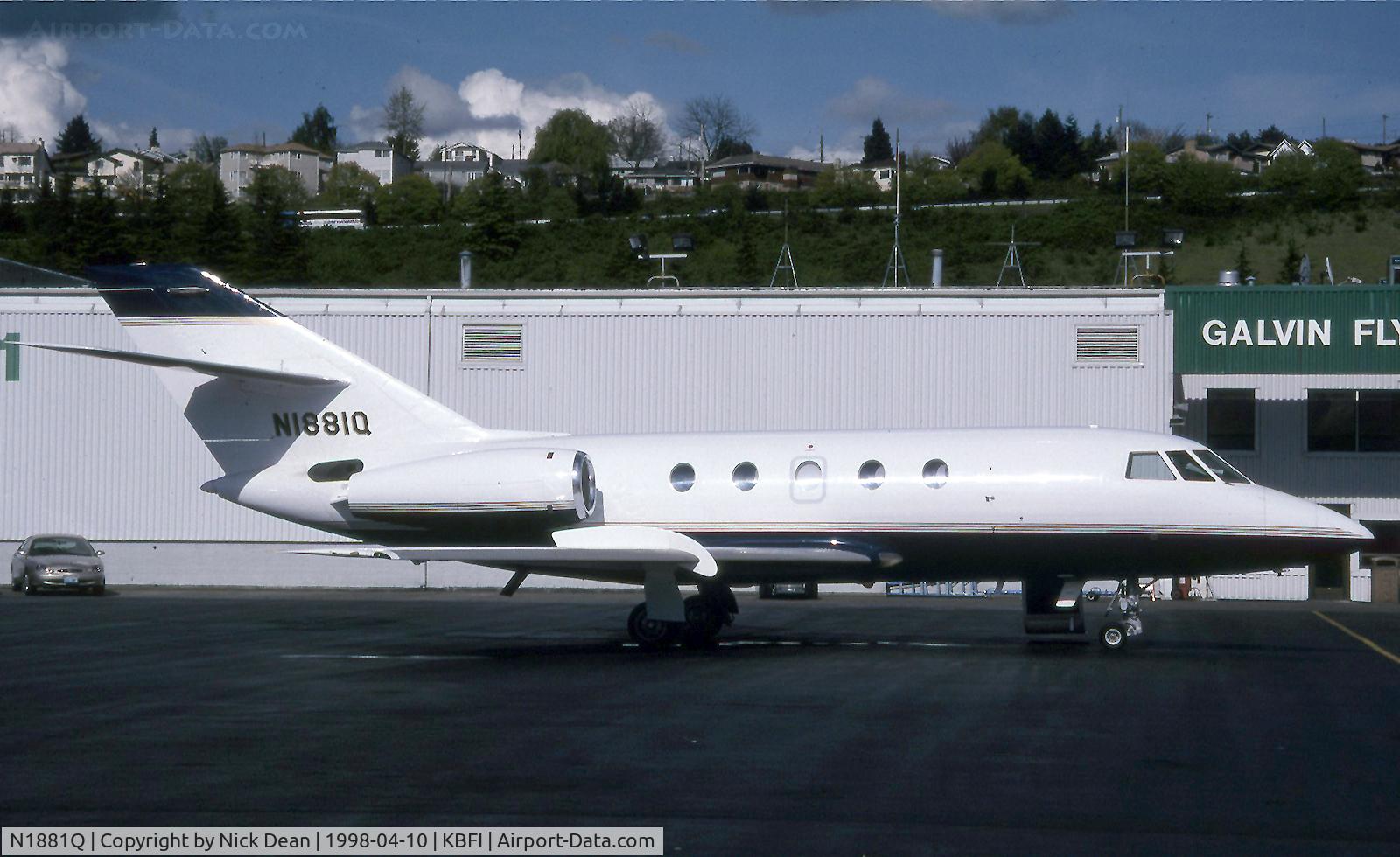 N1881Q, 1979 Dassault Falcon (Mystere) 20 C/N 414, KBFI