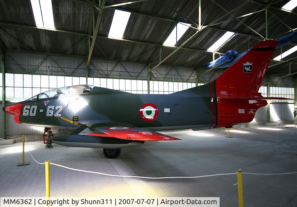 MM6362, Fiat G-91T/1 C/N 92, S/n 91-2-0021 - Preseved Fiat G91 originally coloured in German AF c/s... Repainted in Italy AF c/s after restoration.