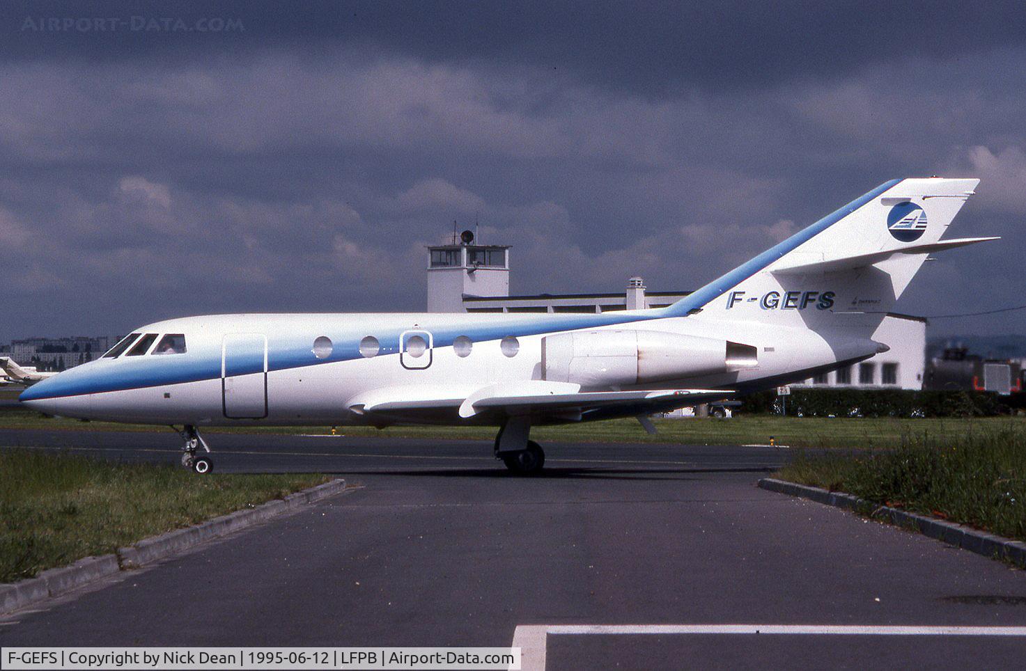 F-GEFS, Dassault Falcon (Mystere) 20F C/N 486, LFPB