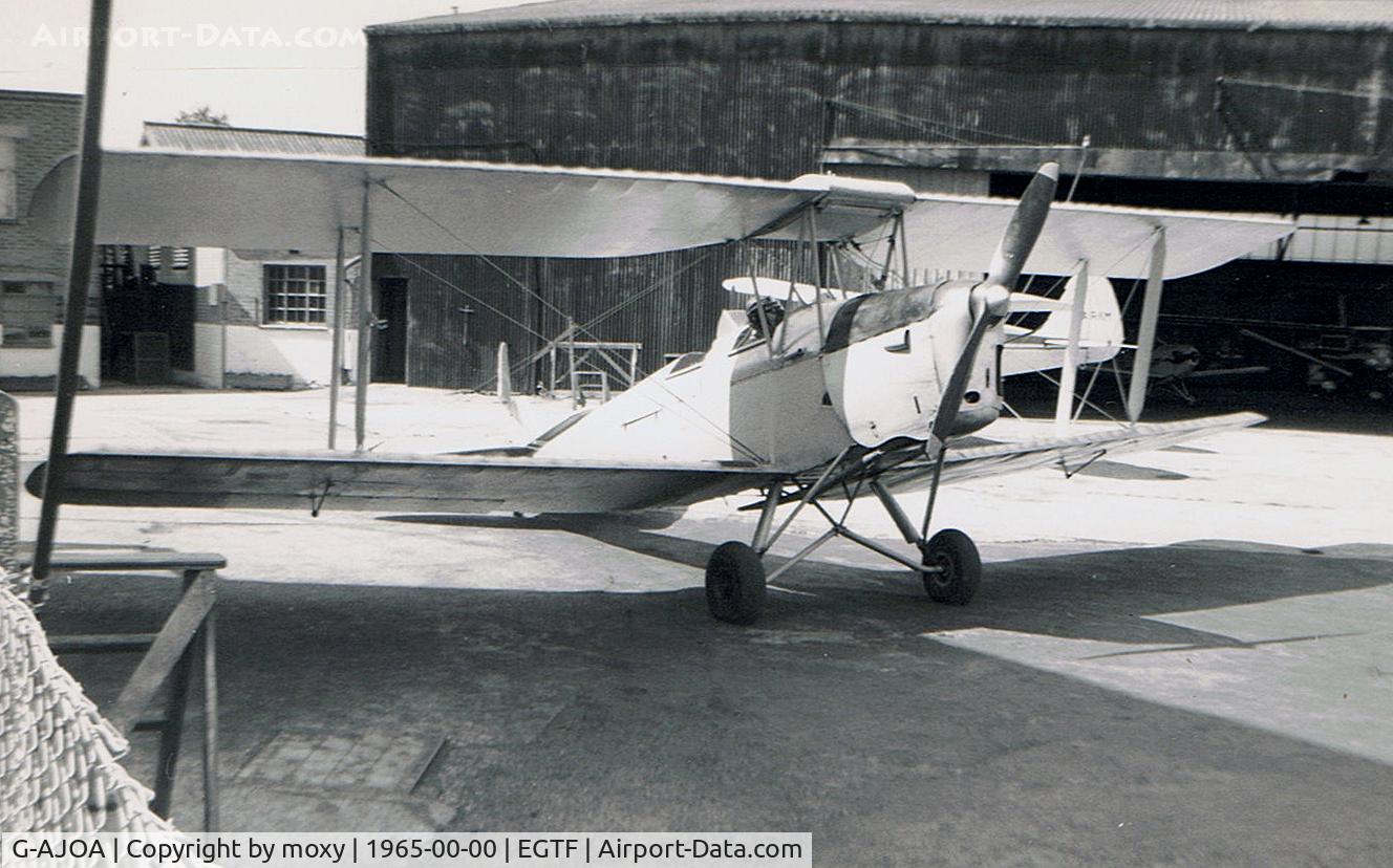G-AJOA, 1940 De Havilland DH-82A Tiger Moth II C/N 83167, Tiger Moth at sunny Fairoaks