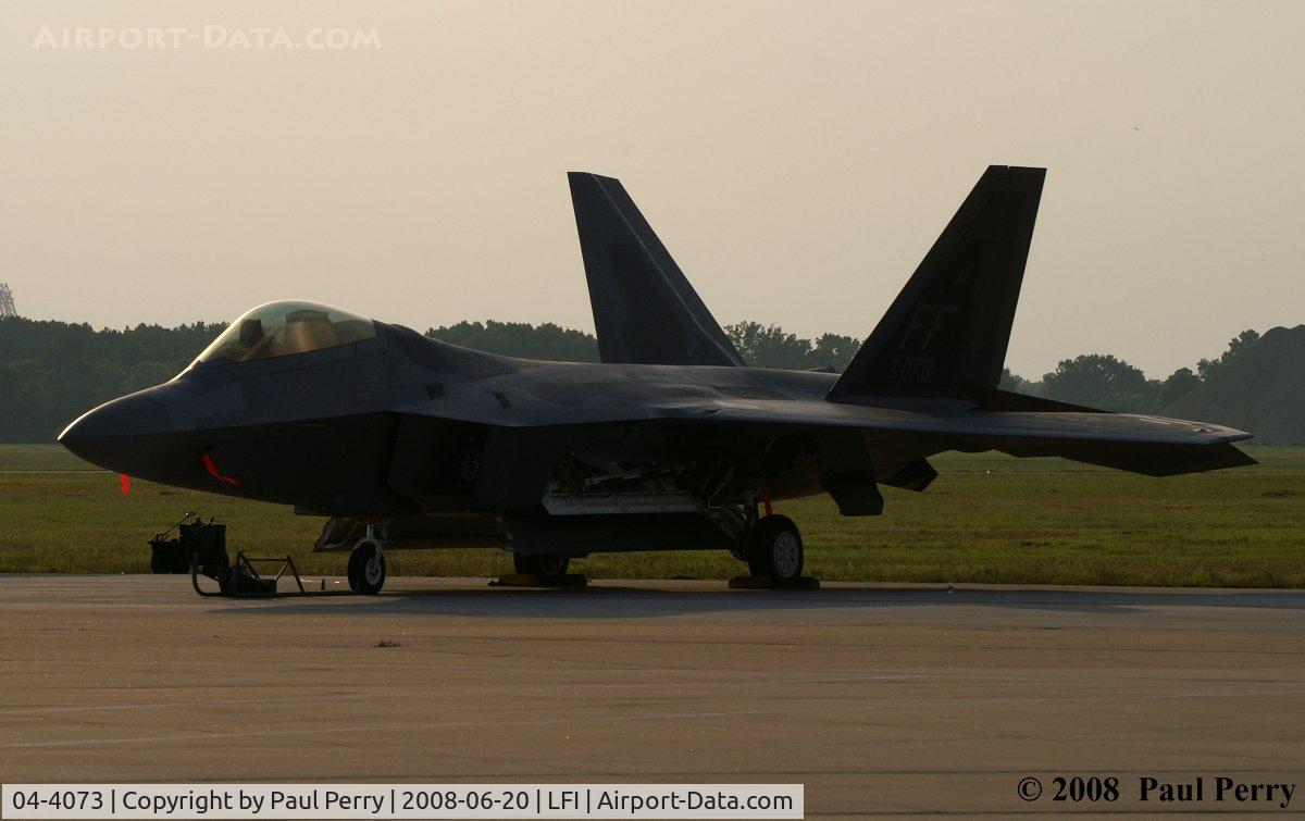 04-4073, Lockheed Martin F-22A Raptor C/N 4073, Sitting backup for the day