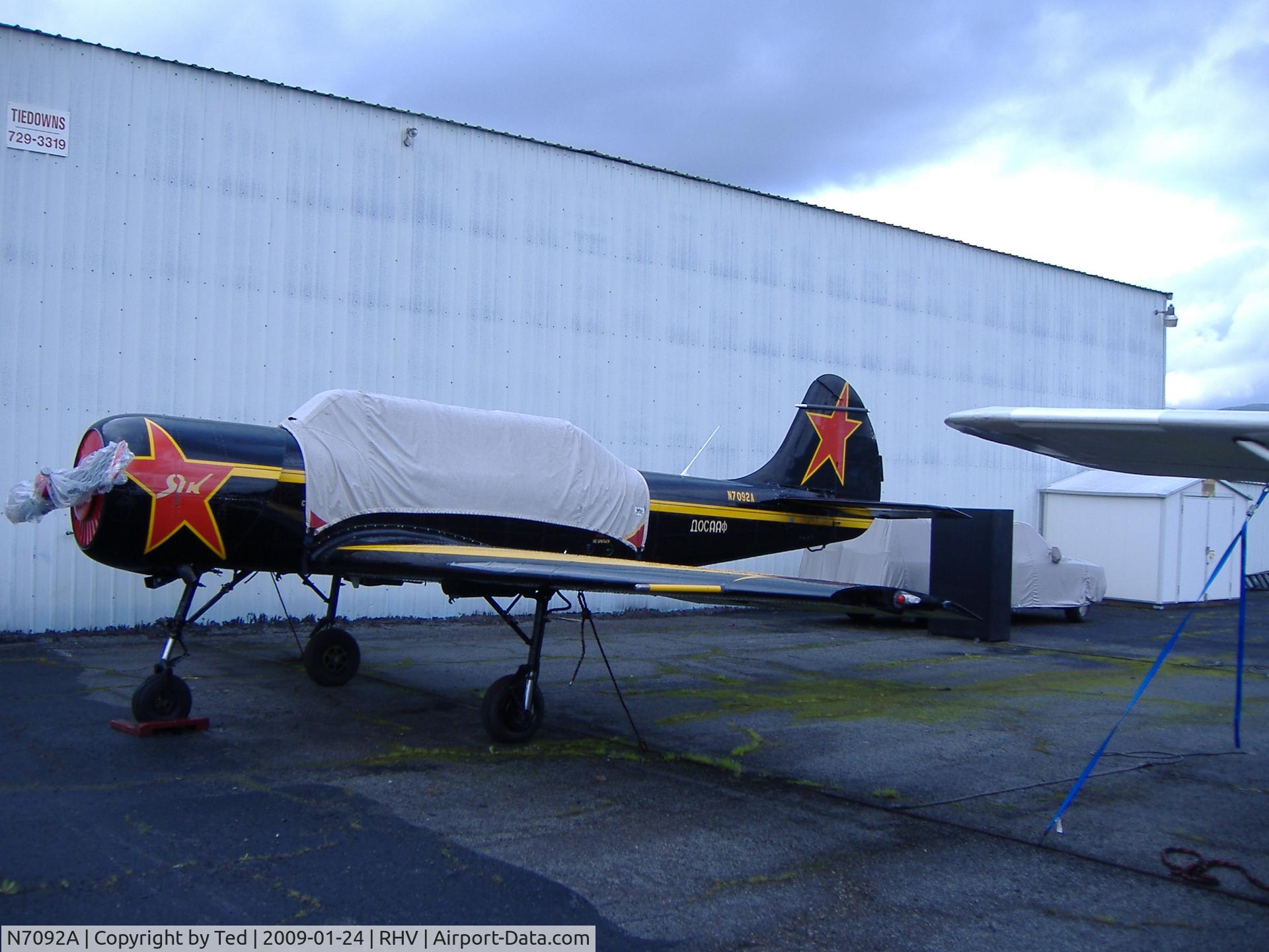 N7092A, 1983 Yakovlev Yak-52 C/N 833215, N7092A at RHV