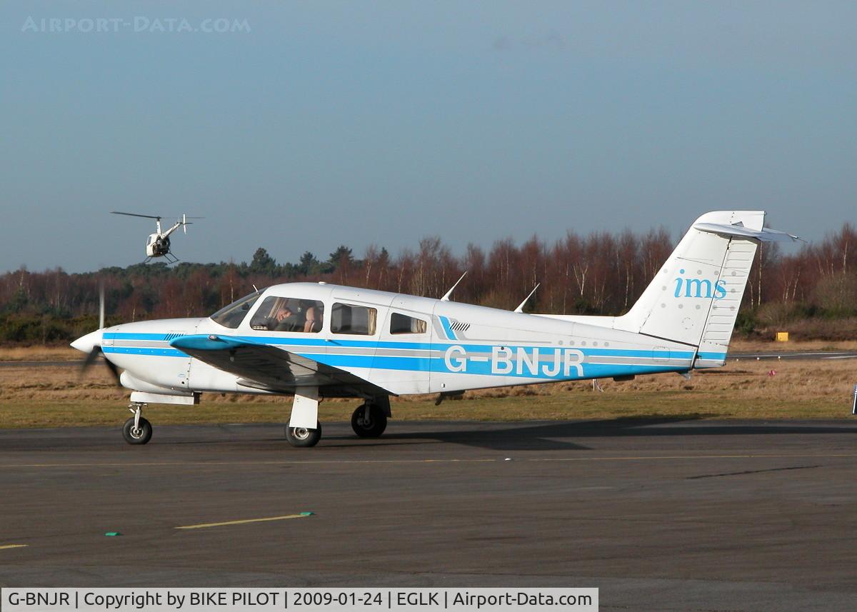 G-BNJR, 1980 Piper PA-28RT-201T Turbo Arrow IV Arrow IV C/N 28R-8031104, GREAT LOOKING TURBO ARROW RUNNING UP
