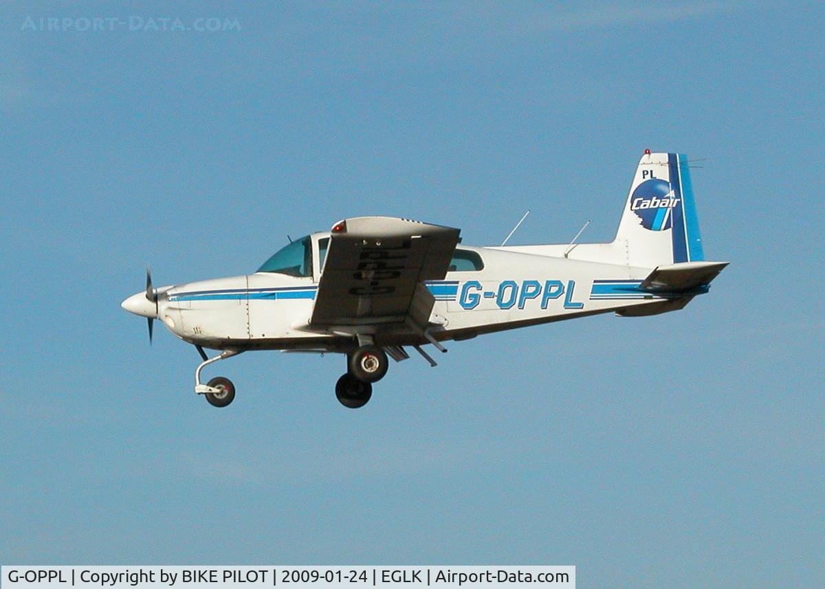G-OPPL, 1979 Gulfstream American AA-5A Cheetah C/N AA5A-0867, FINALS FOR RWY 25