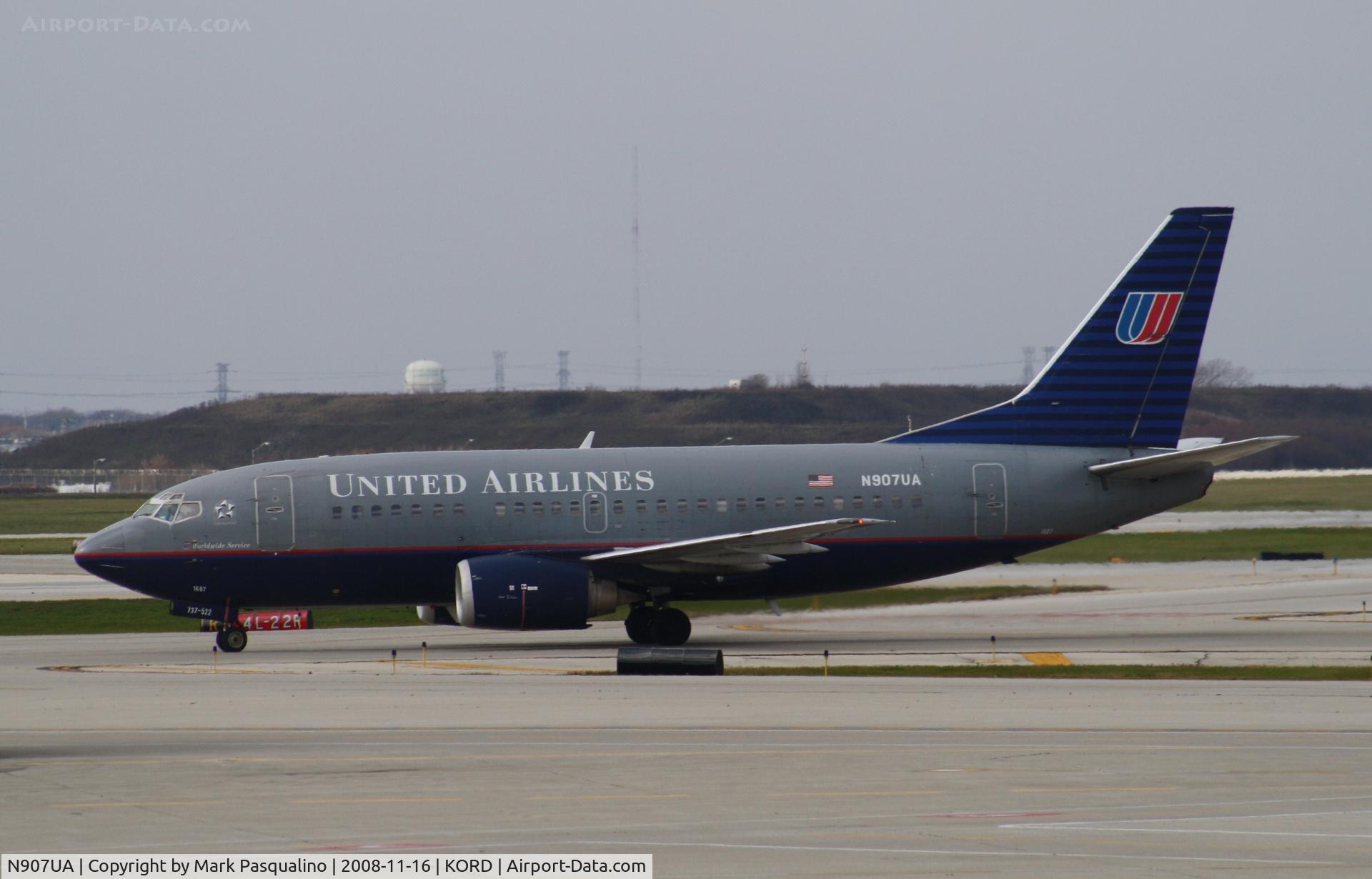 N907UA, 1991 Boeing 737-522 C/N 25007, Boeing 737-500