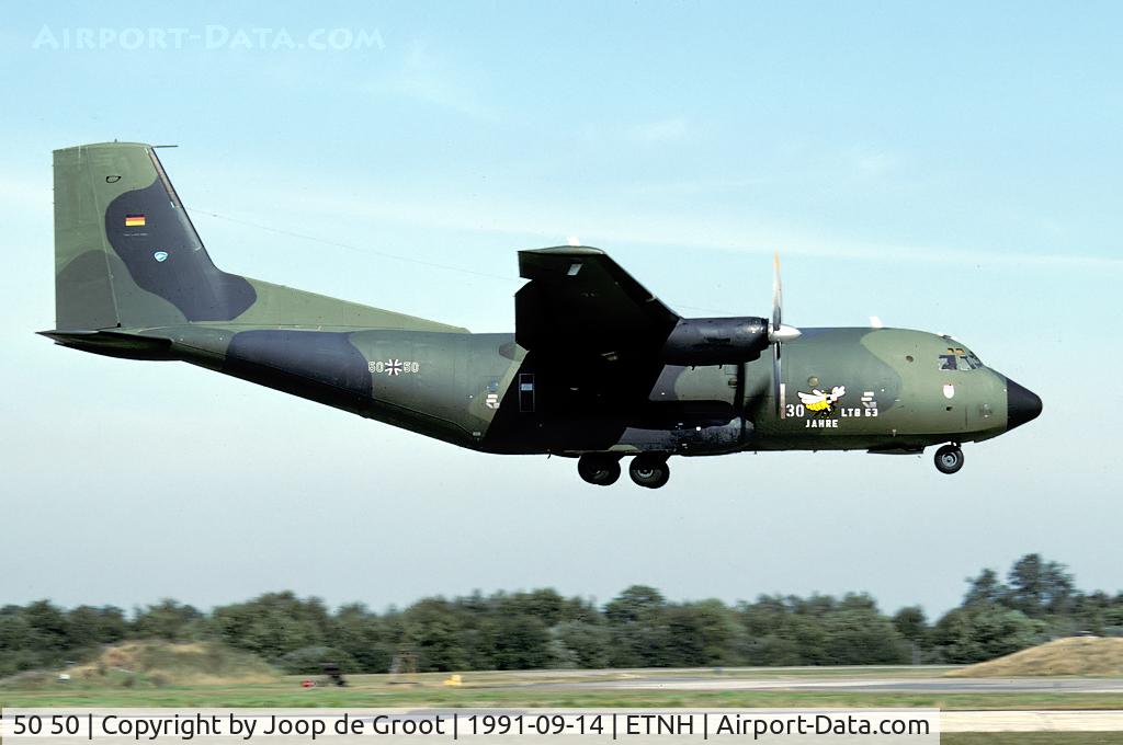 50 50, Transall C-160D C/N D72, With LTG 63 30th anniversary markings