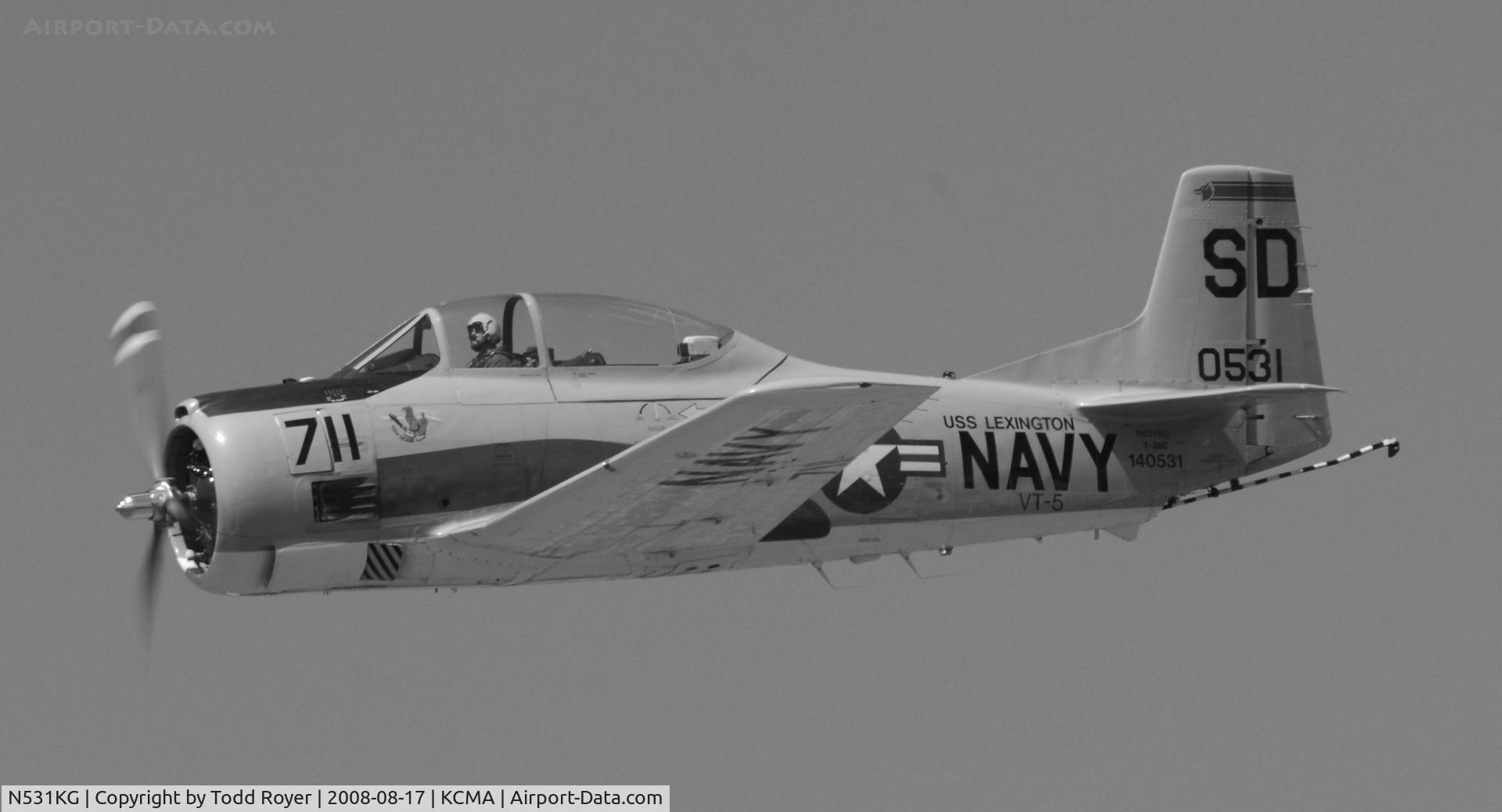 N531KG, 1954 North American T-28C Trojan Trojan C/N 226-108, Camarillo Airshow 2008