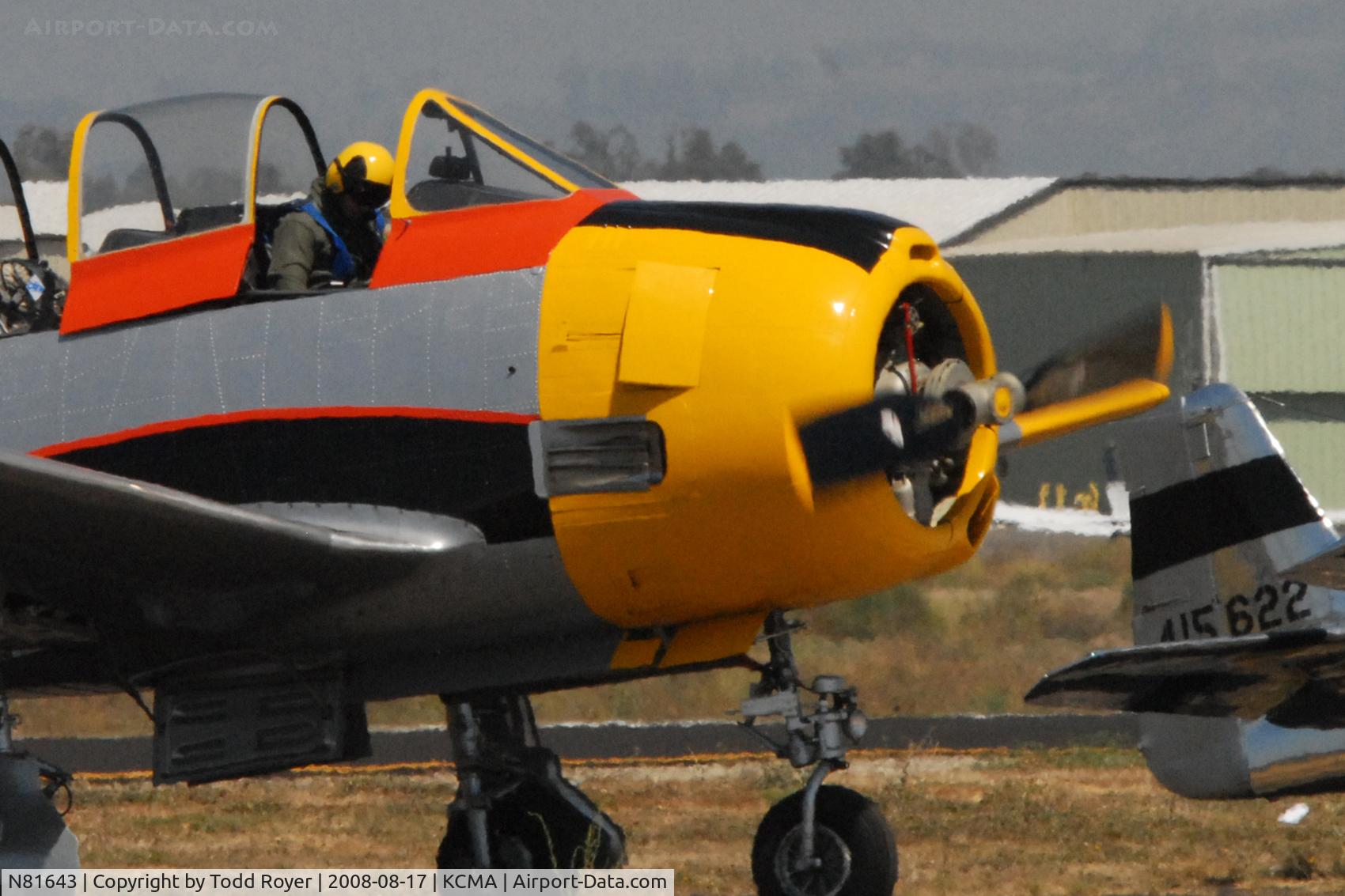 N81643, 1949 North American T-28A Trojan C/N 159-155 (49-1643), Camarillo Airshow 2008