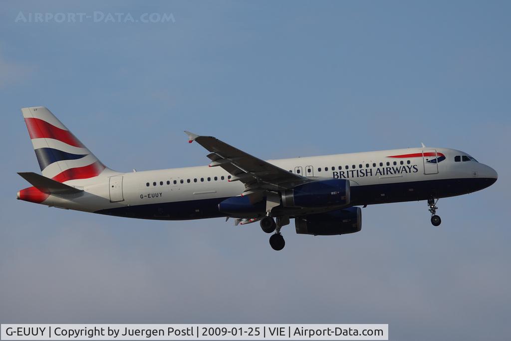 G-EUUY, 2008 Airbus A320-232 C/N 3607, Airbus A320-232